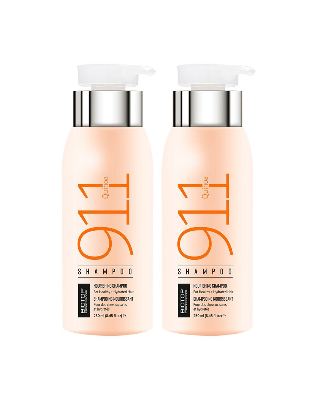 

BIOTOP PROFESSIONAL Set Of 2 911 Quinoa Shampoo - 250 ml Each, Orange