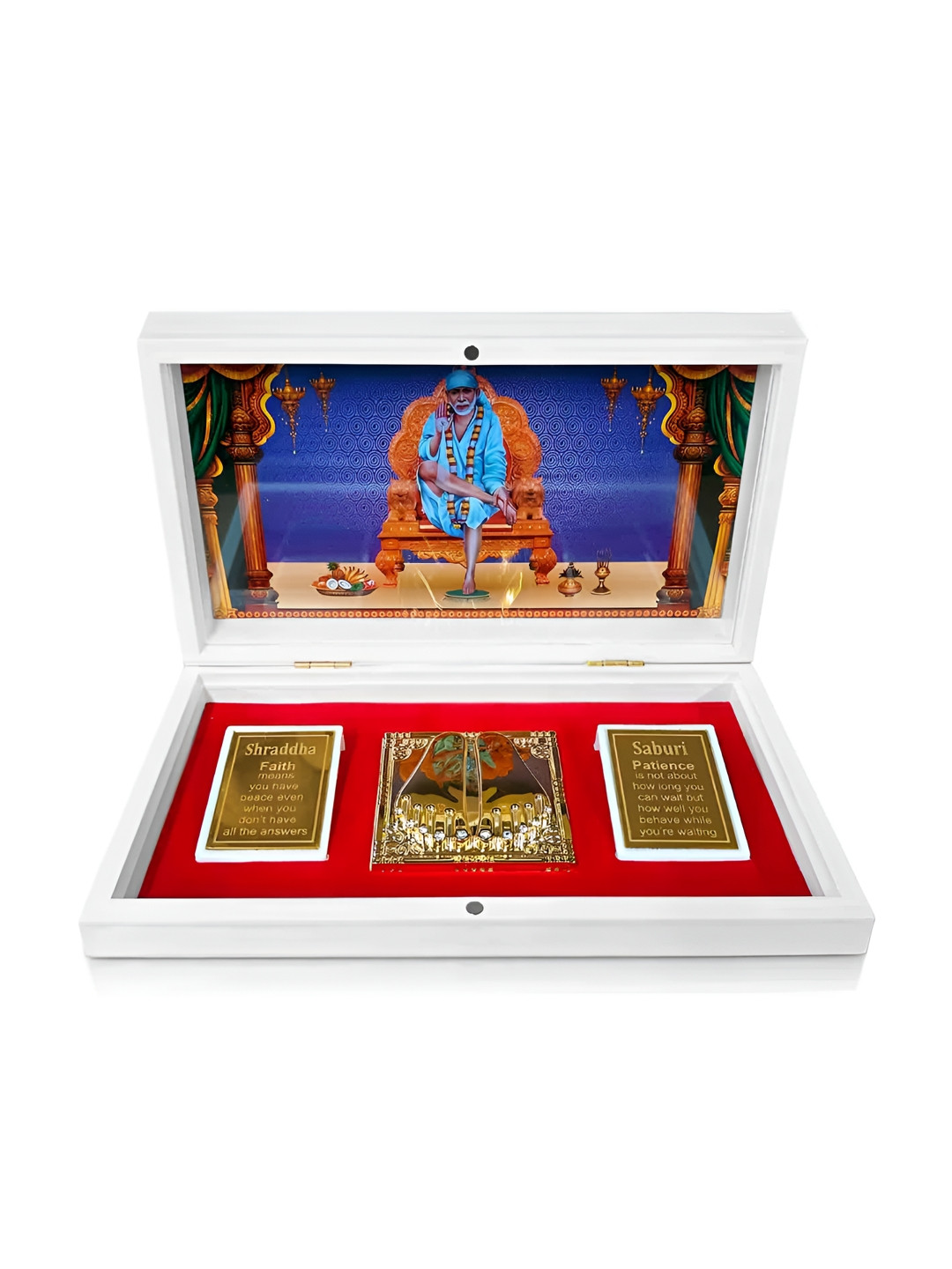 

Adhvik Multicoloured Religious Shirdi Sai Baba Figurine Showpiece, Multi