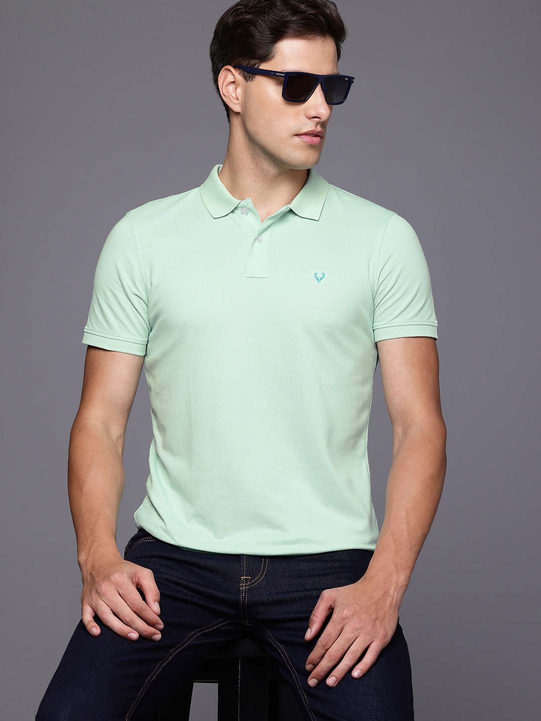 

Allen Solly Polo Collar T-shirt, Green