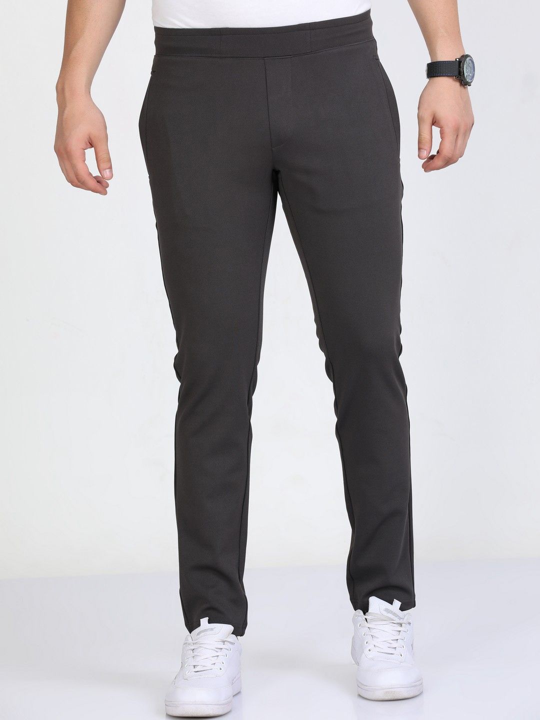 

NEVER NEUD Men Urban Slim Slim Fit Joggers Trousers, Charcoal