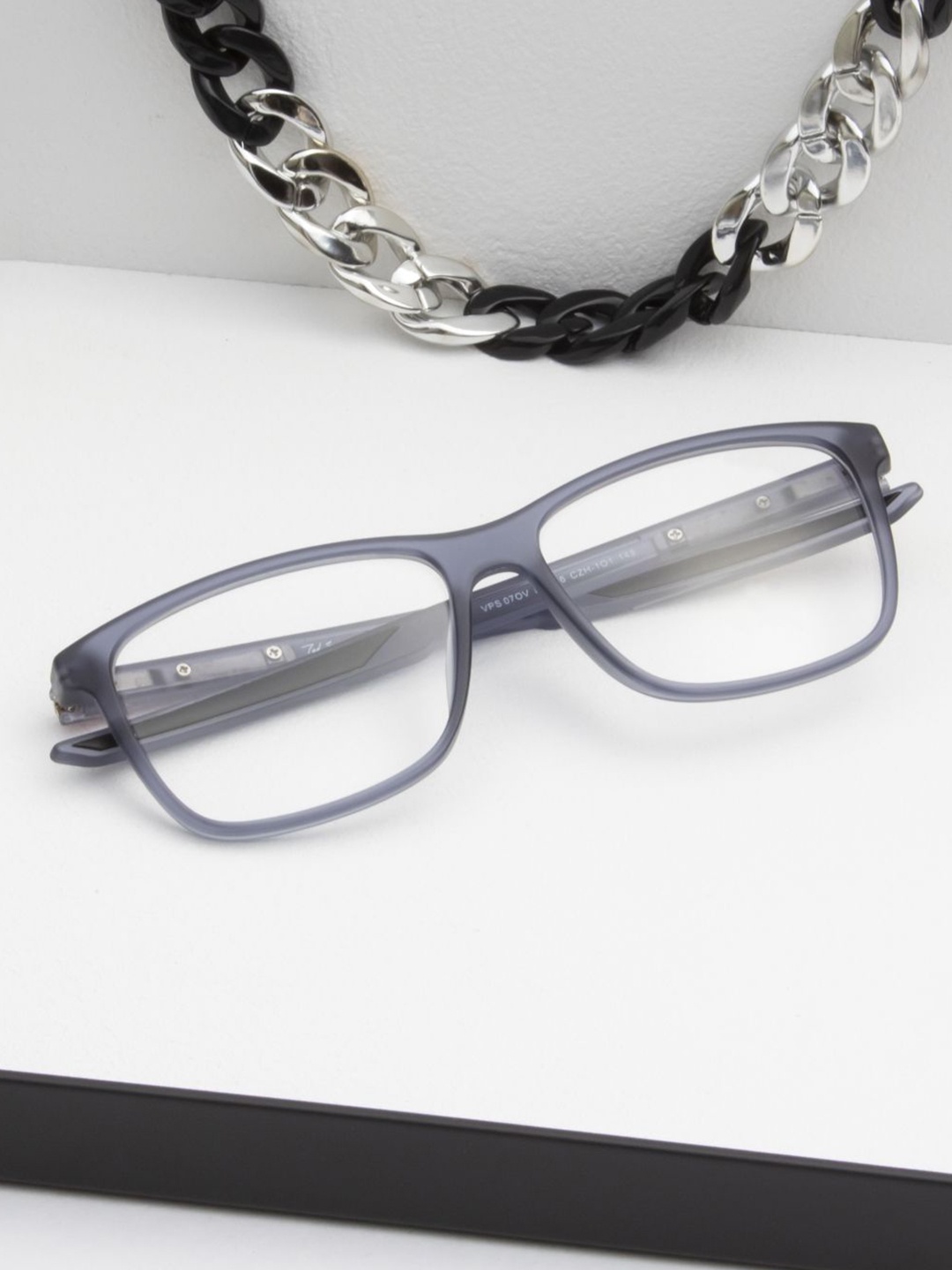 

Ted Smith Unisex Full Rim Wayfarer Frames, Blue