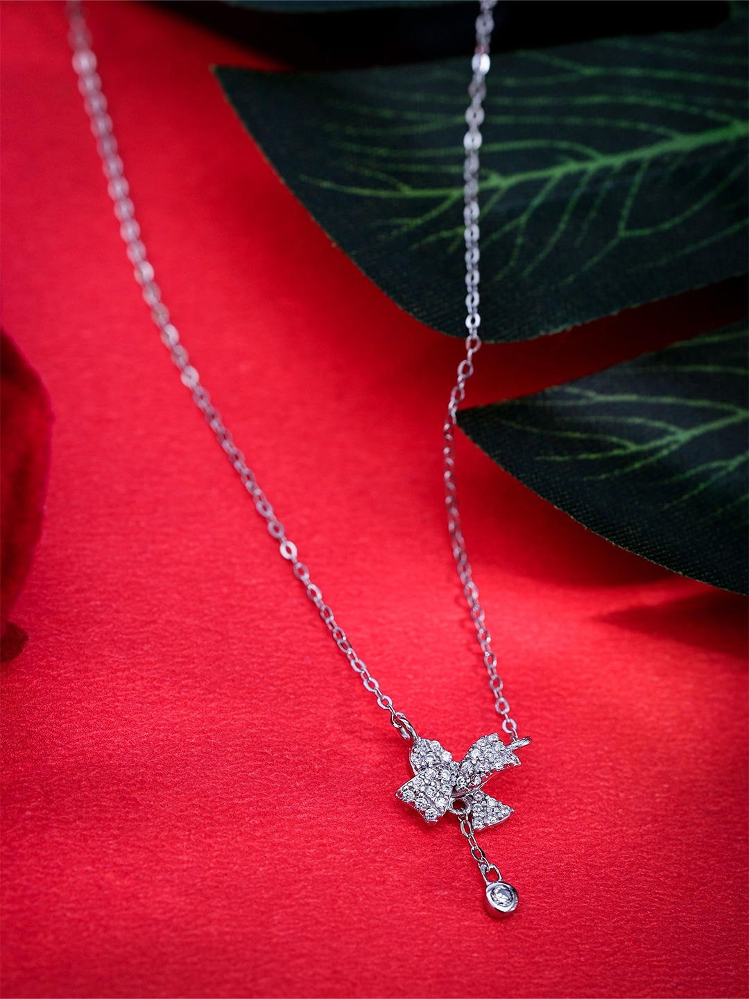 

DIAVO Sterling Silver Rhodium-Plated Necklace