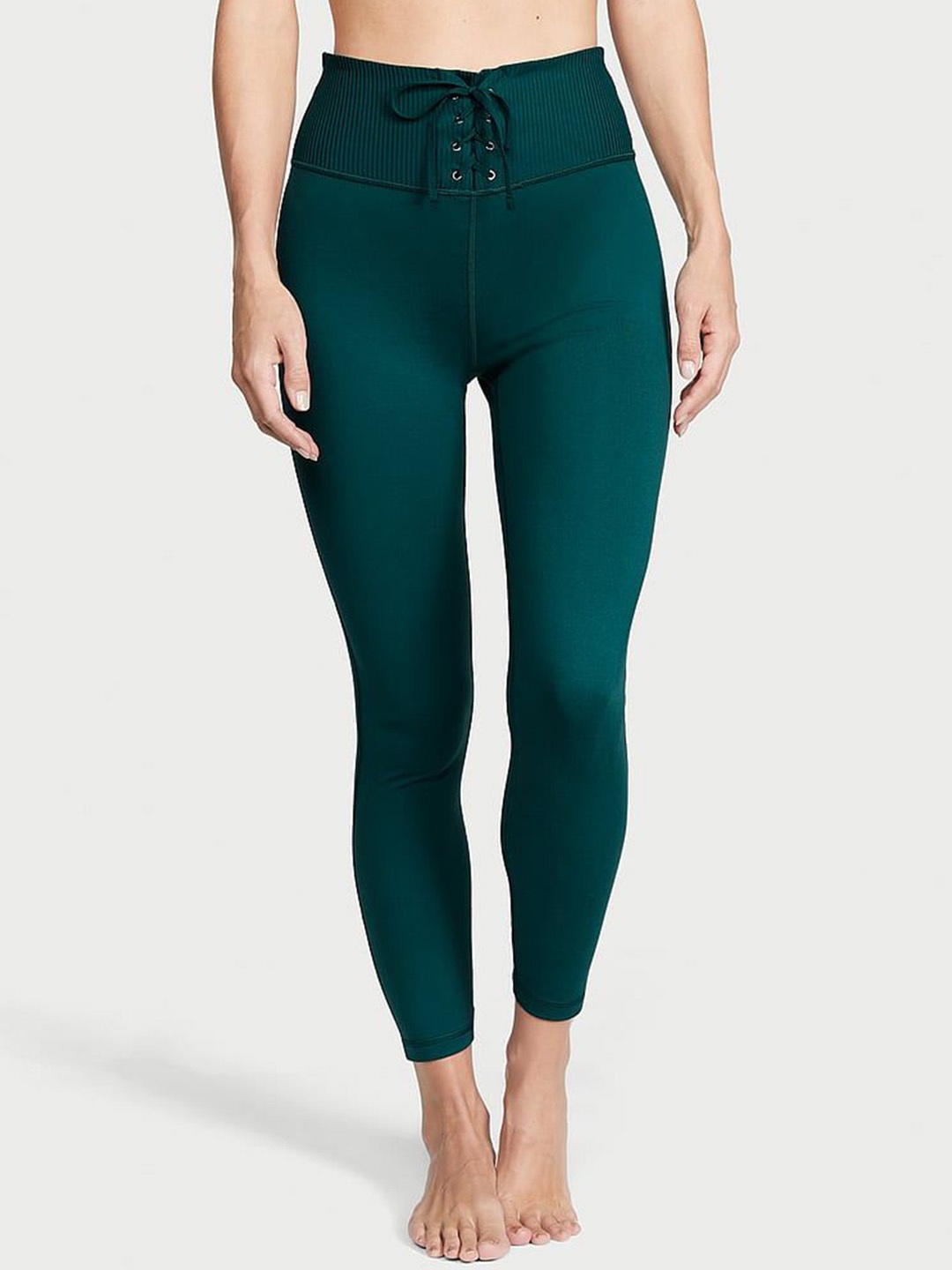 

Victoria's Secret Women High-Rise Ankle-Length Gym Tights, Green