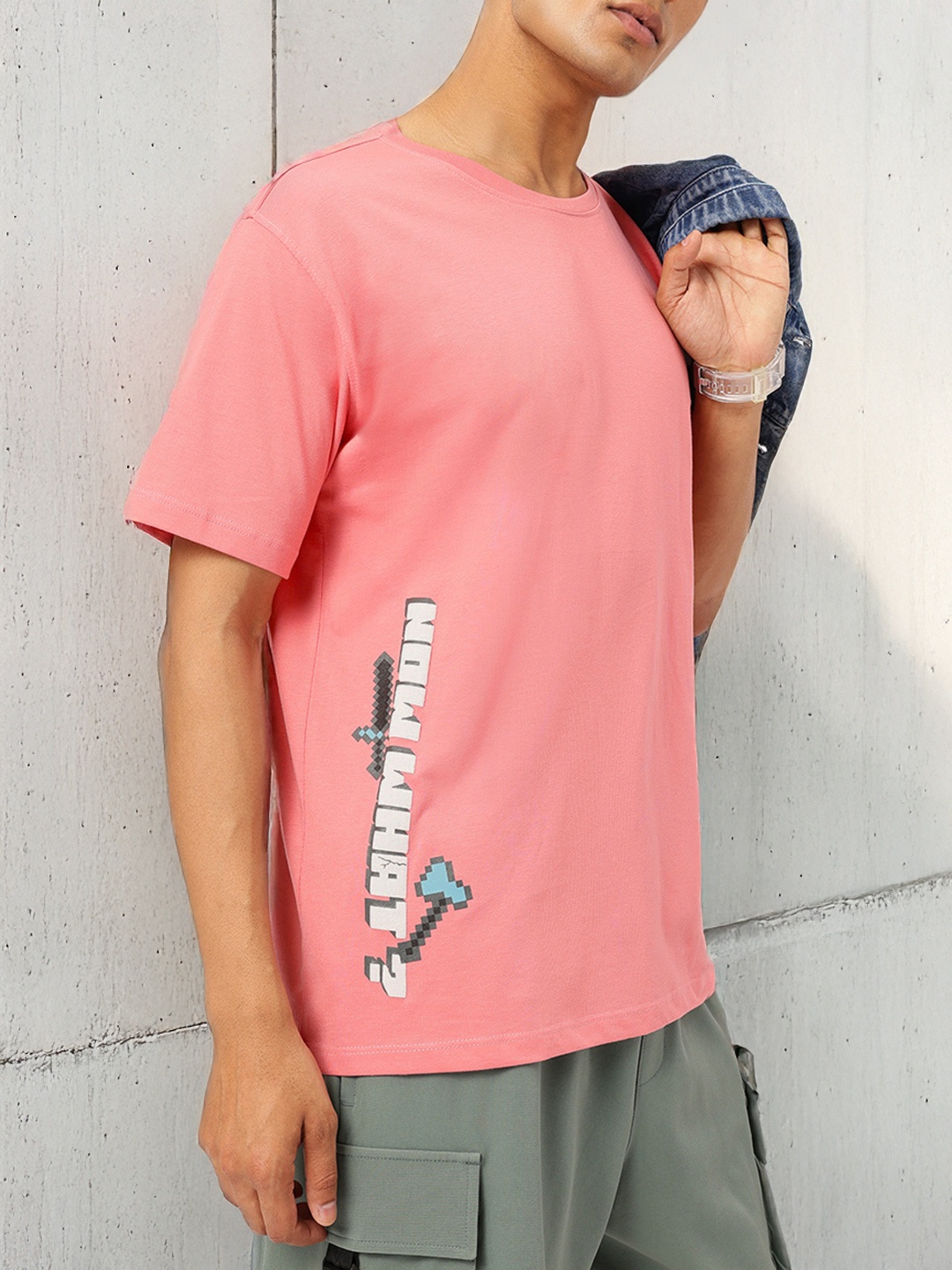 

Kook N Keech Bold Beliefs Placement Printed T-shirt, Pink