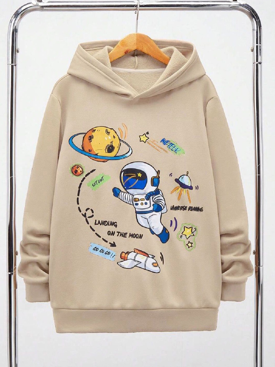 

BAESD Boys Printed Sweatshirt, Cream