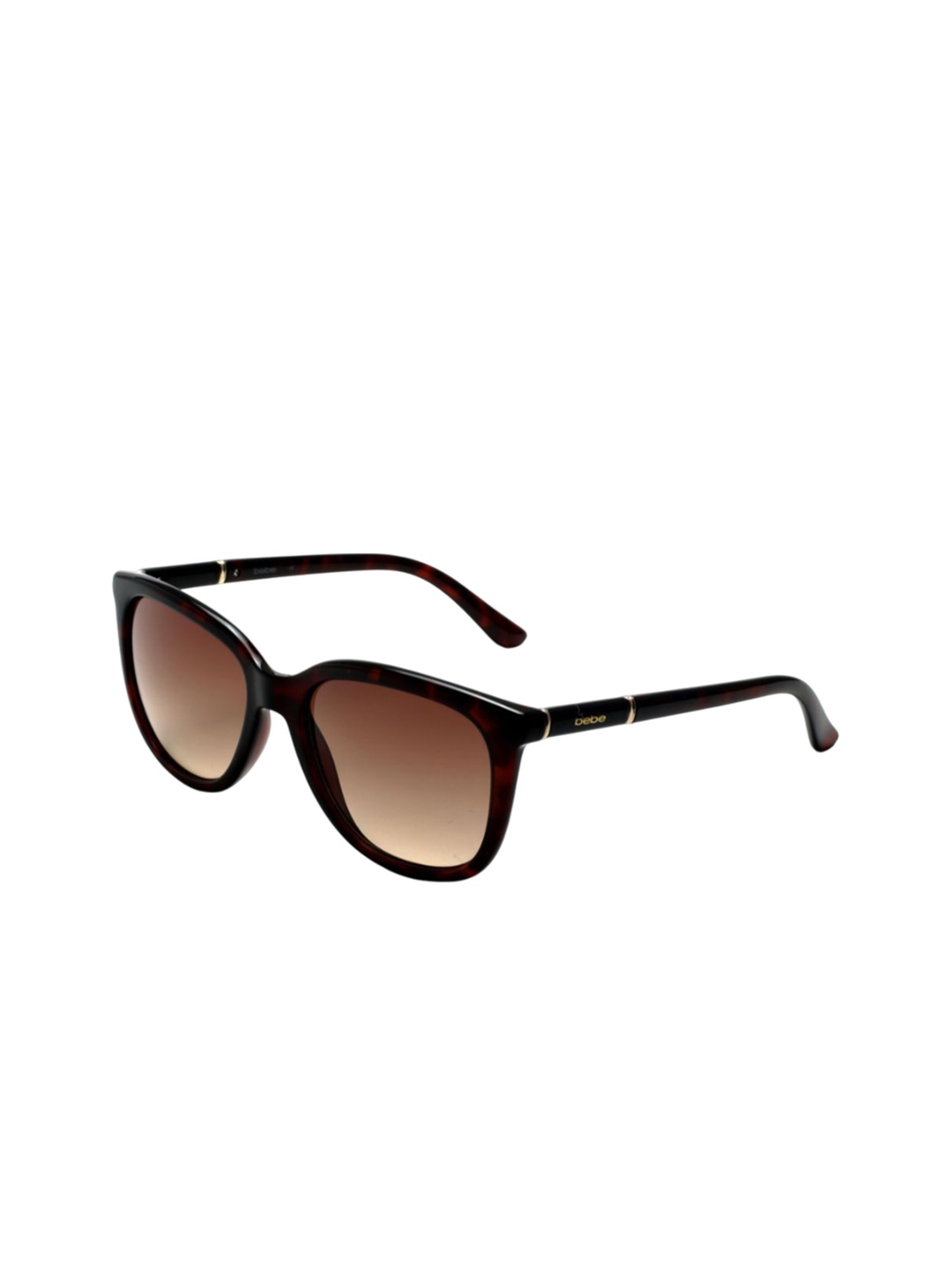 

bebe Women Rectangle Sunglasses with UV Protected Lens BB 3052 C2 55, Brown