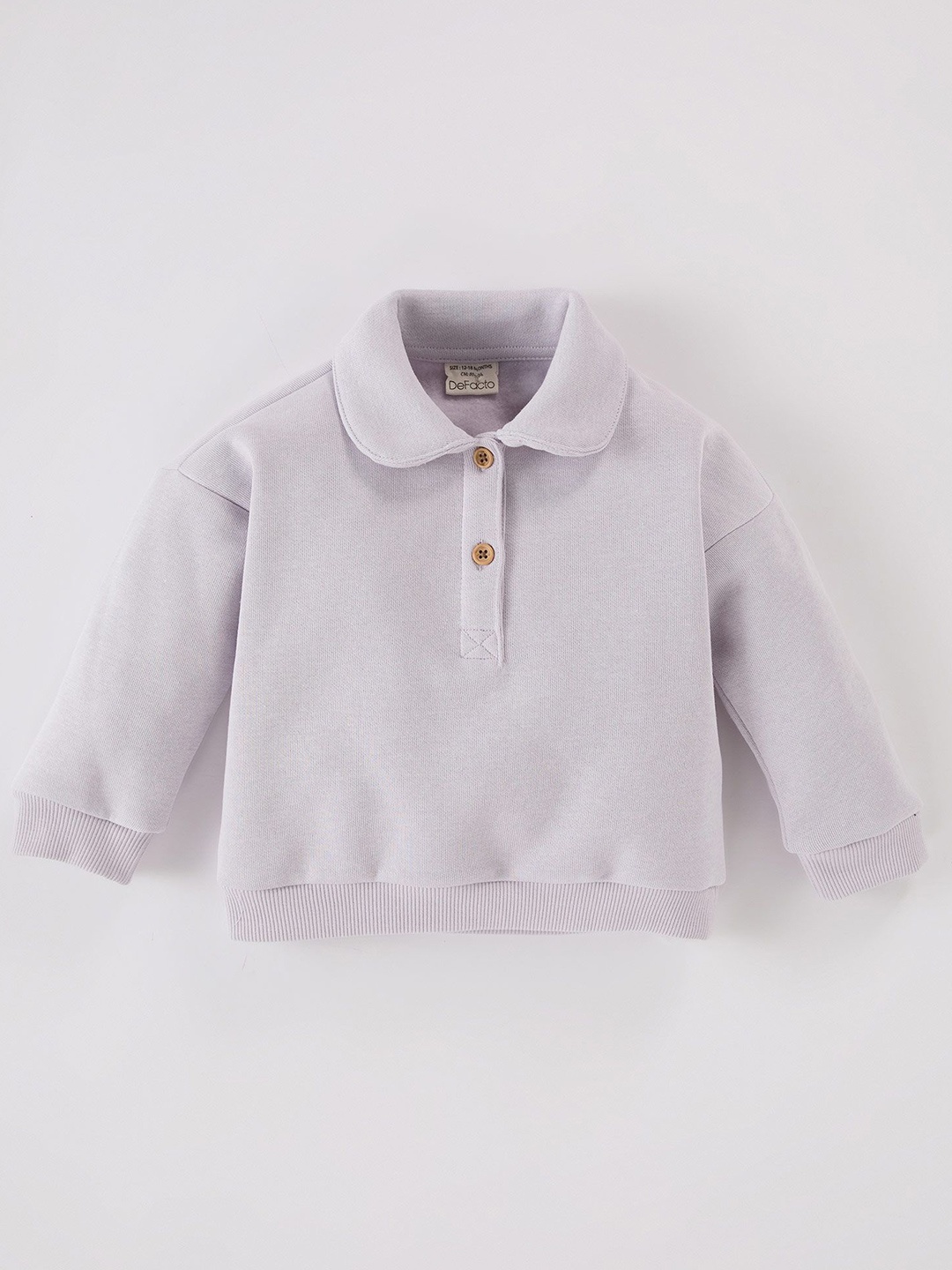 

DeFacto Girls Peter Pan Collar Pullover, Purple