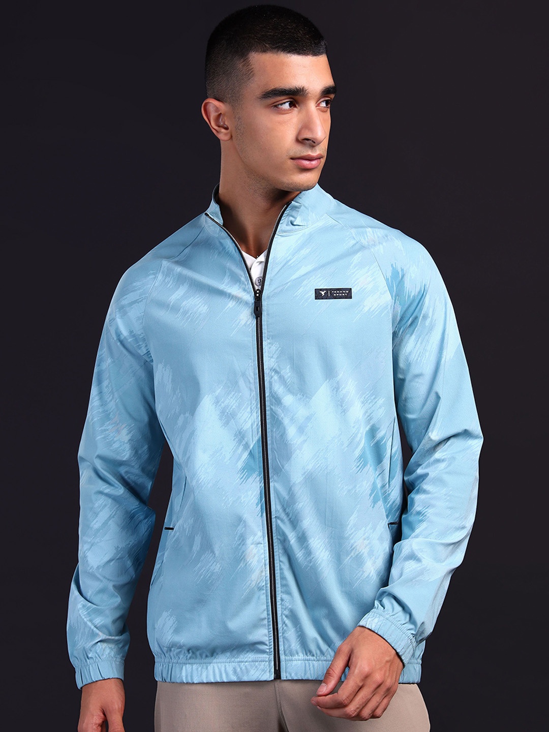 

Technosport Men Camouflage Polyester Lightweight Outdoor Sporty Jacket, Blue
