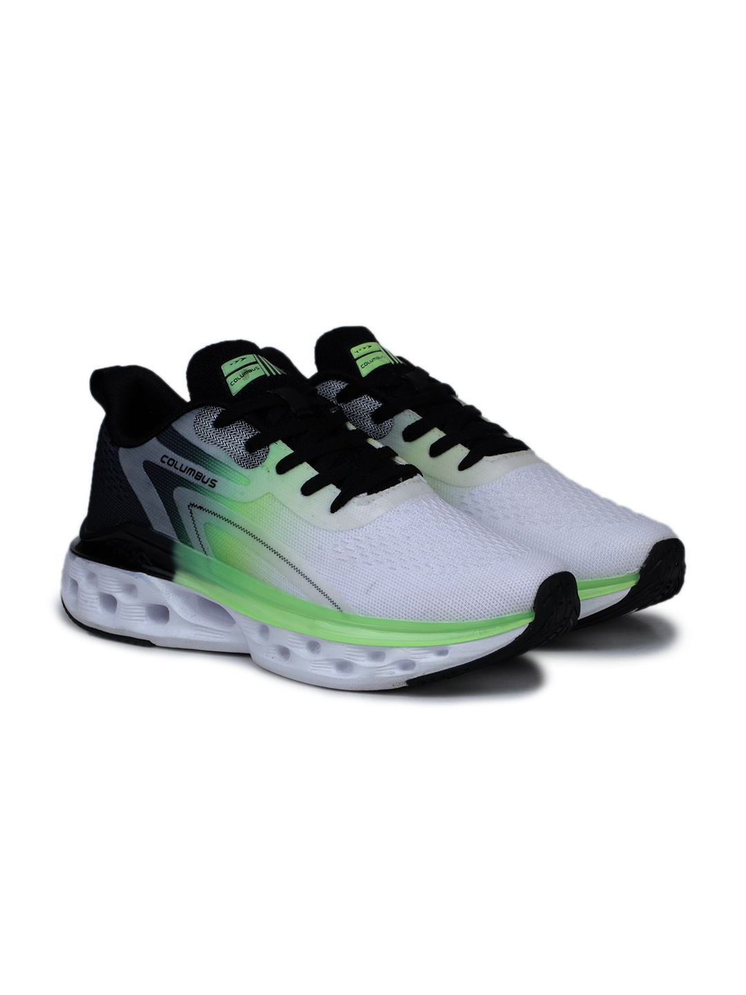 

Columbus Men Lace-Ups Memory Foam Running Non-Marking Shoes, Fluorescent green