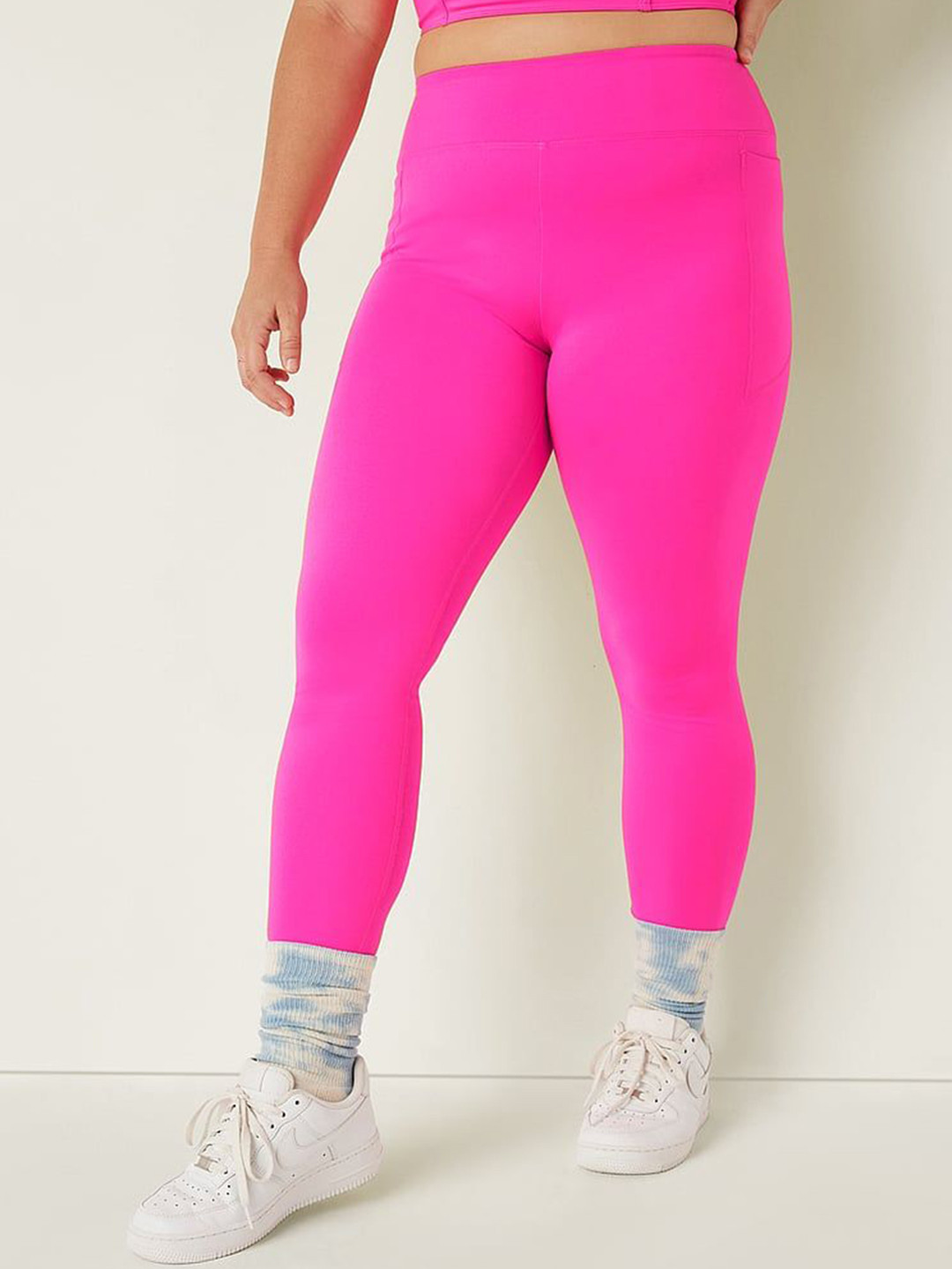 

Victoria's Secret Women Plus Size High-Rise Ankle-Length Gym Tights, Fuchsia
