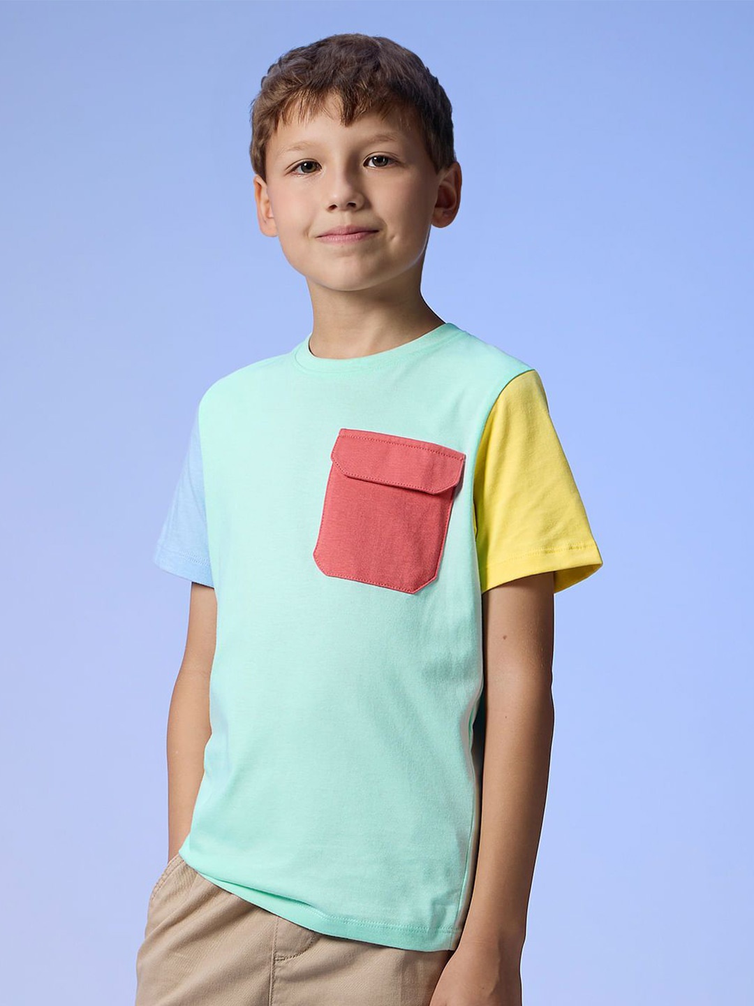 

The Souled Store Boys Colourblocked T-shirt, Multi