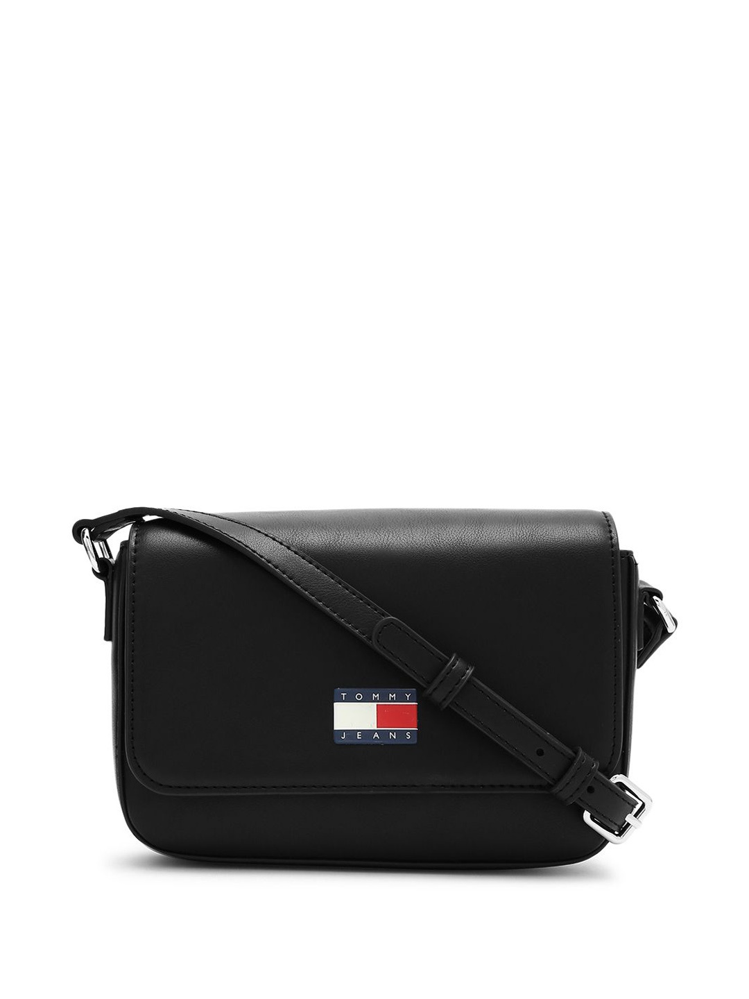 

Tommy Hilfiger PU Structured Sling Bag, Black