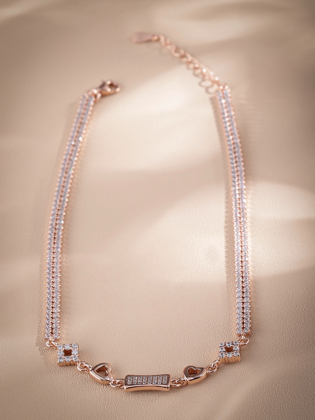 

DIAVO Rose Gold-Plated Anklet