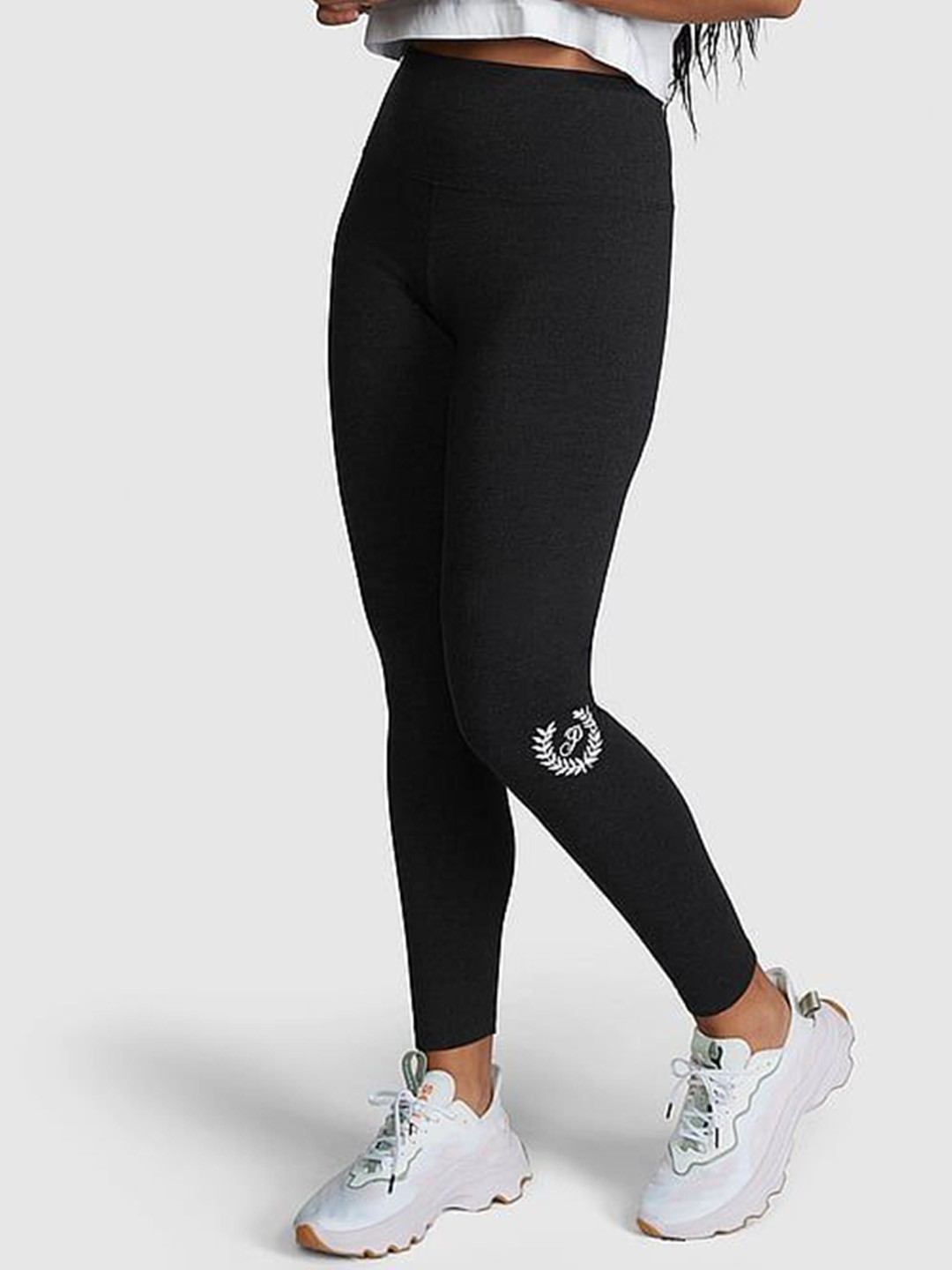 

Victoria's Secret Women PINK High-Waist Tights, Black