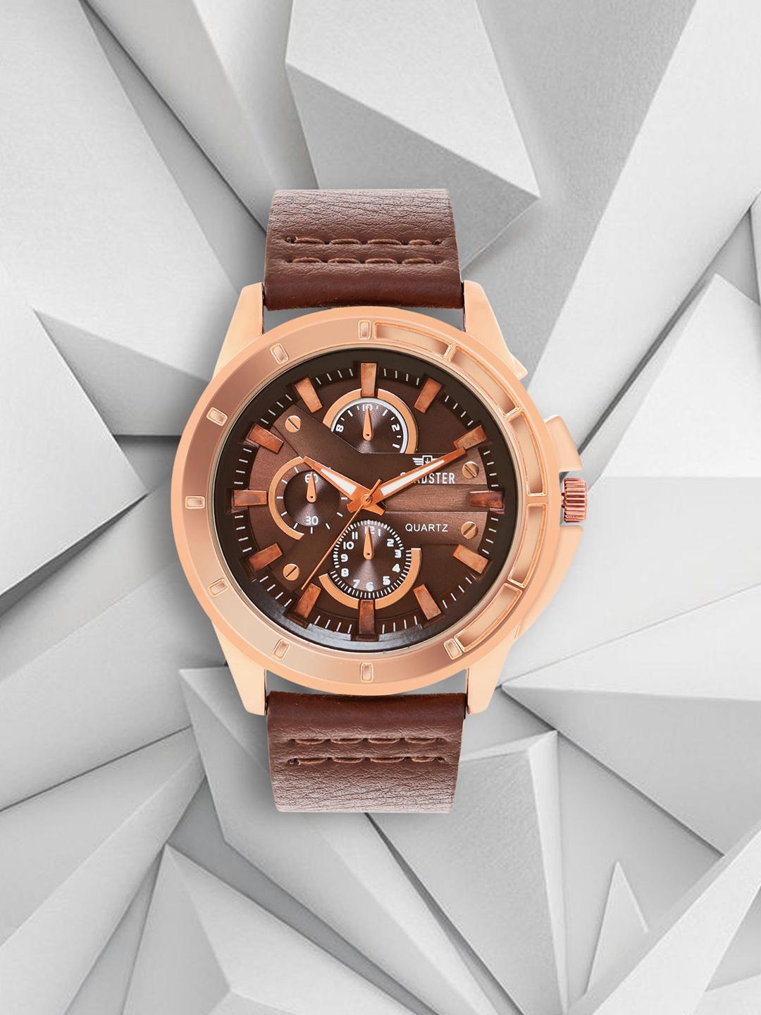 

The Roadster Lifestyle Co Men Water Resistant Analog Watch, Brown
