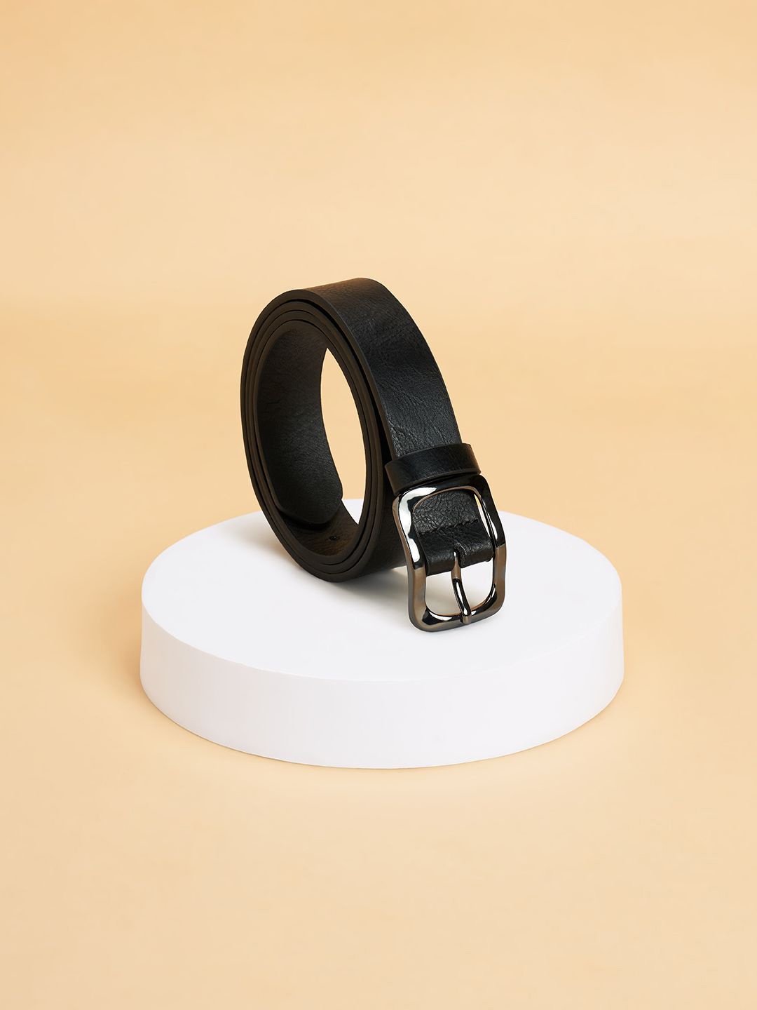 

Forever Glam by Pantaloons Women Leather Belt, Black
