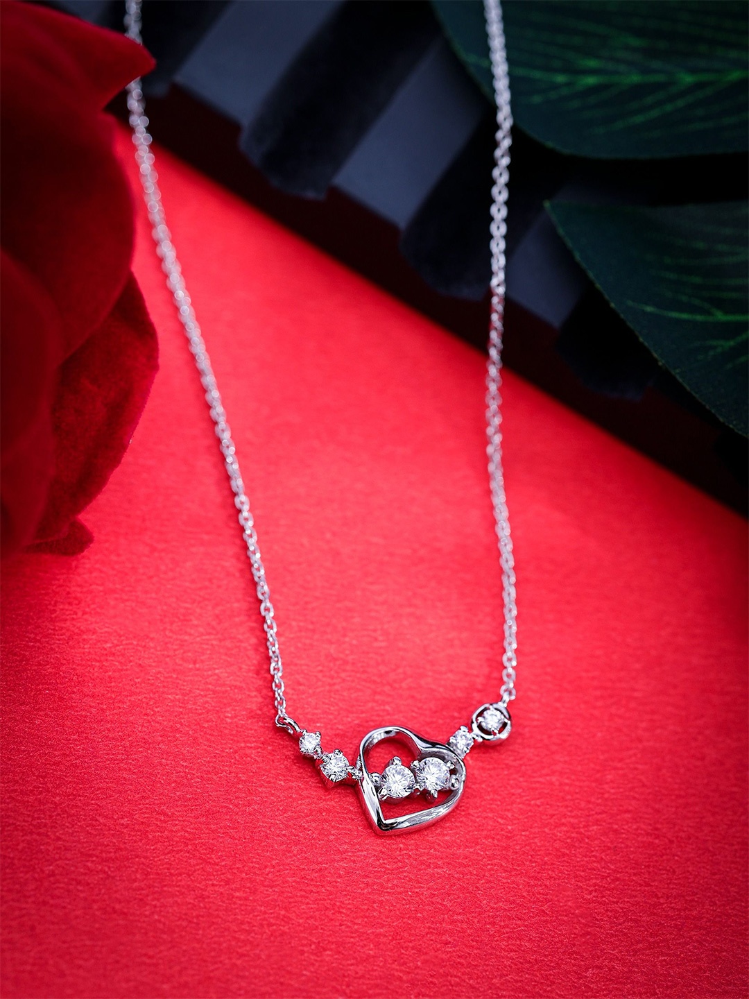 

DIAVO Sterling Silver Rhodium-Plated Necklace
