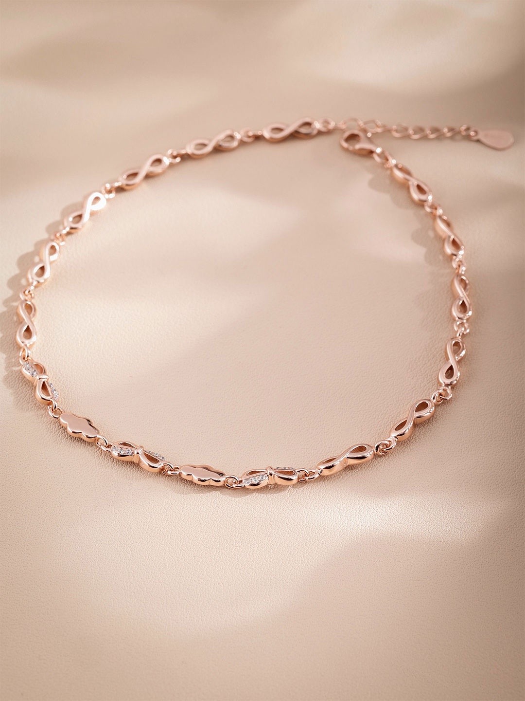 

DIAVO Rose Gold-Plated Anklet