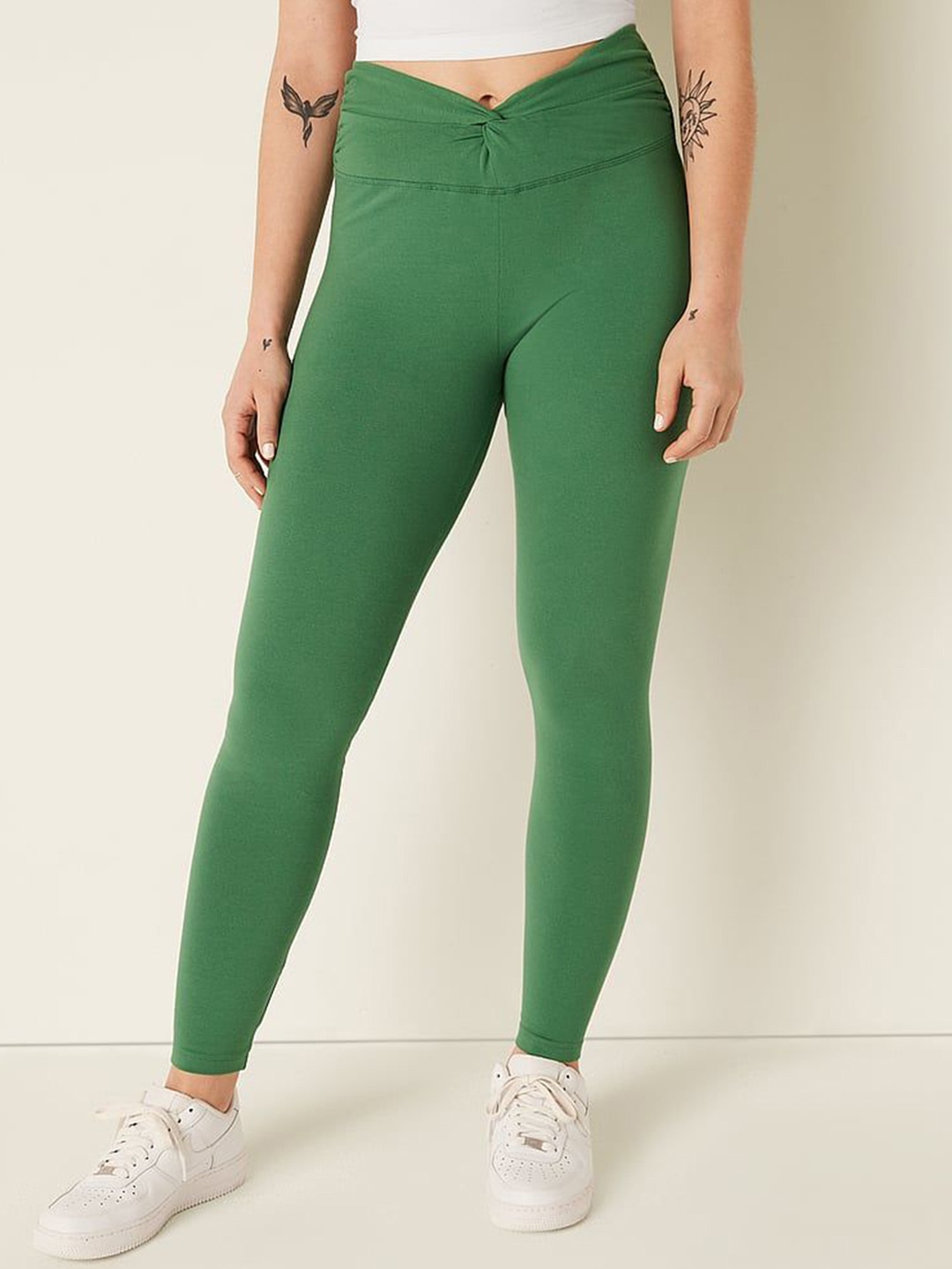 

Victoria's Secret Women Ankle Length Tights, Green