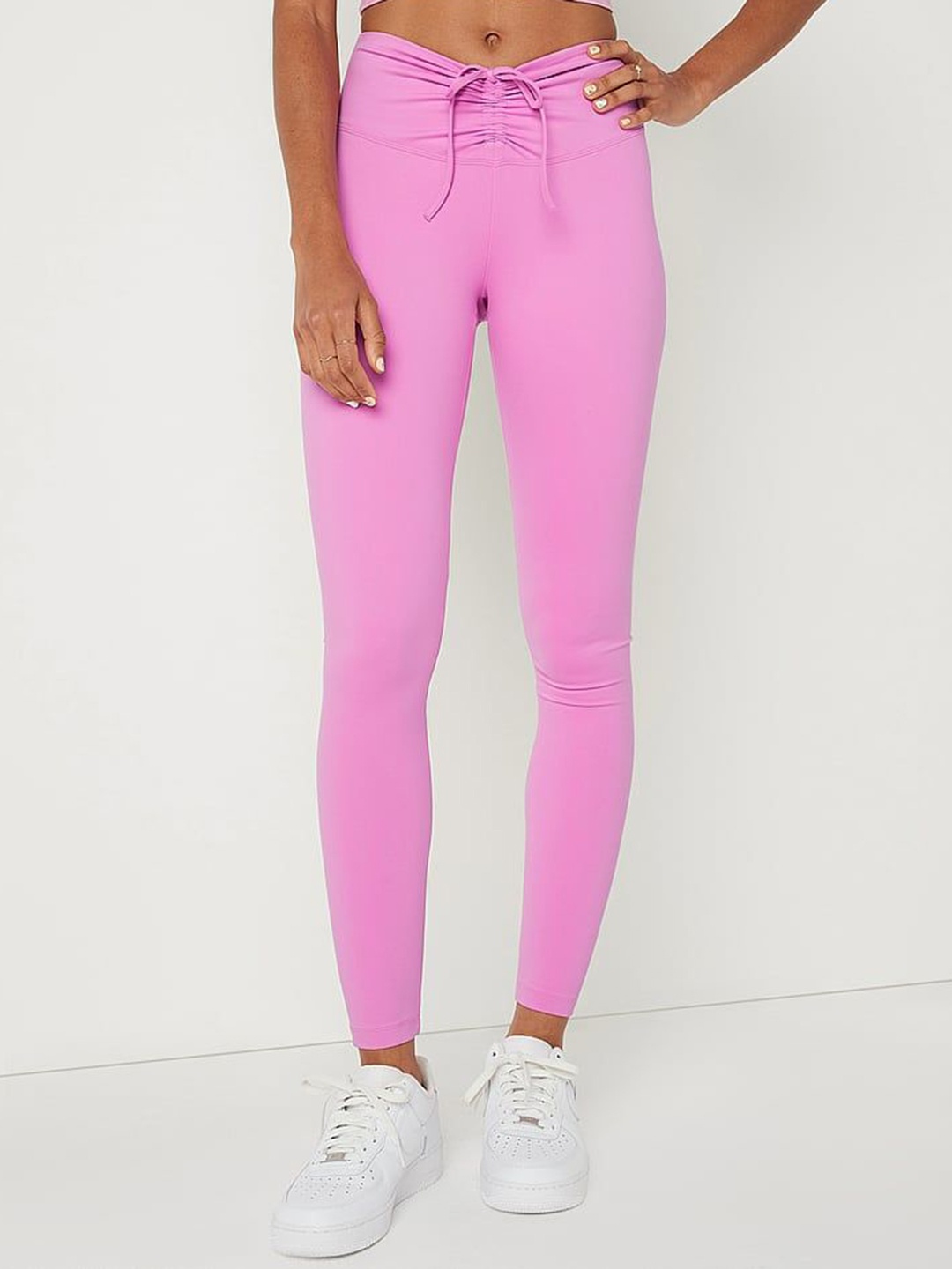 

Victoria's Secret Women Waist Ruched Ankle-Length Leggings, Pink