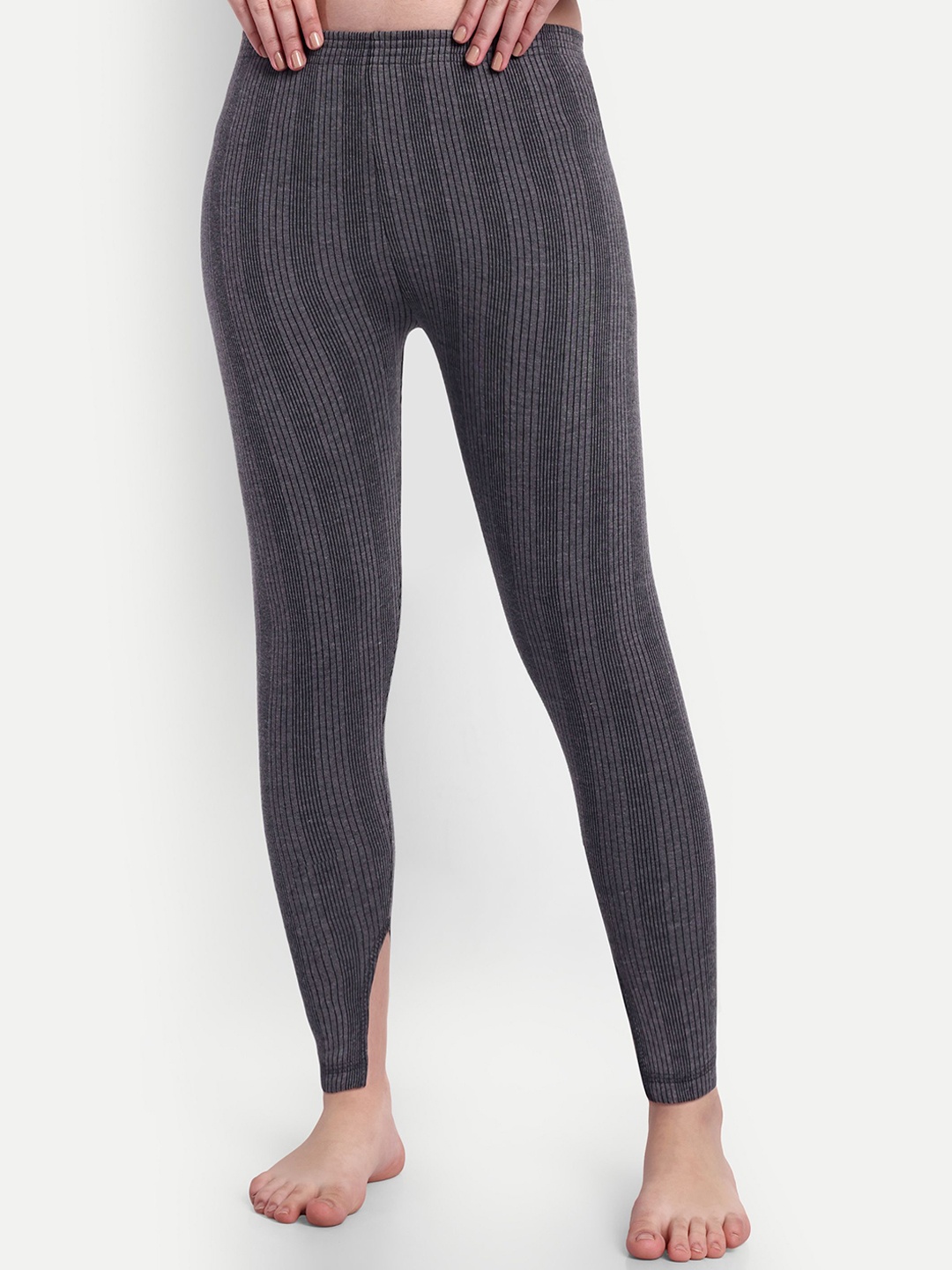 

ZEFFIT Cotton Mid Rise Thermal Bottoms, Charcoal