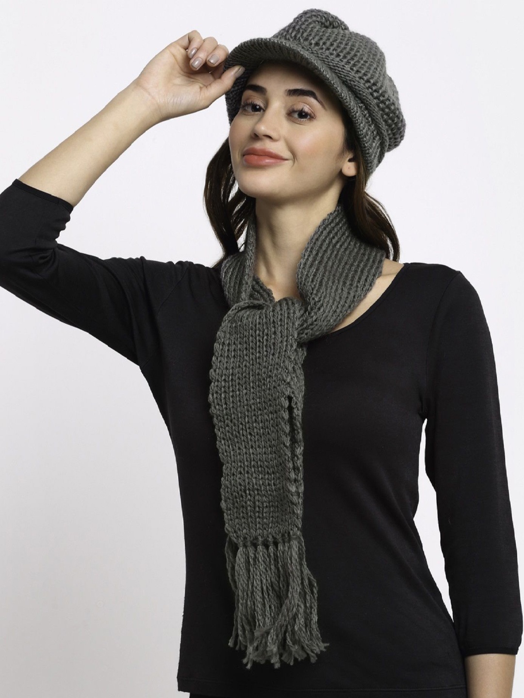 

LOOM LEGACY Women Visor Cap, Grey