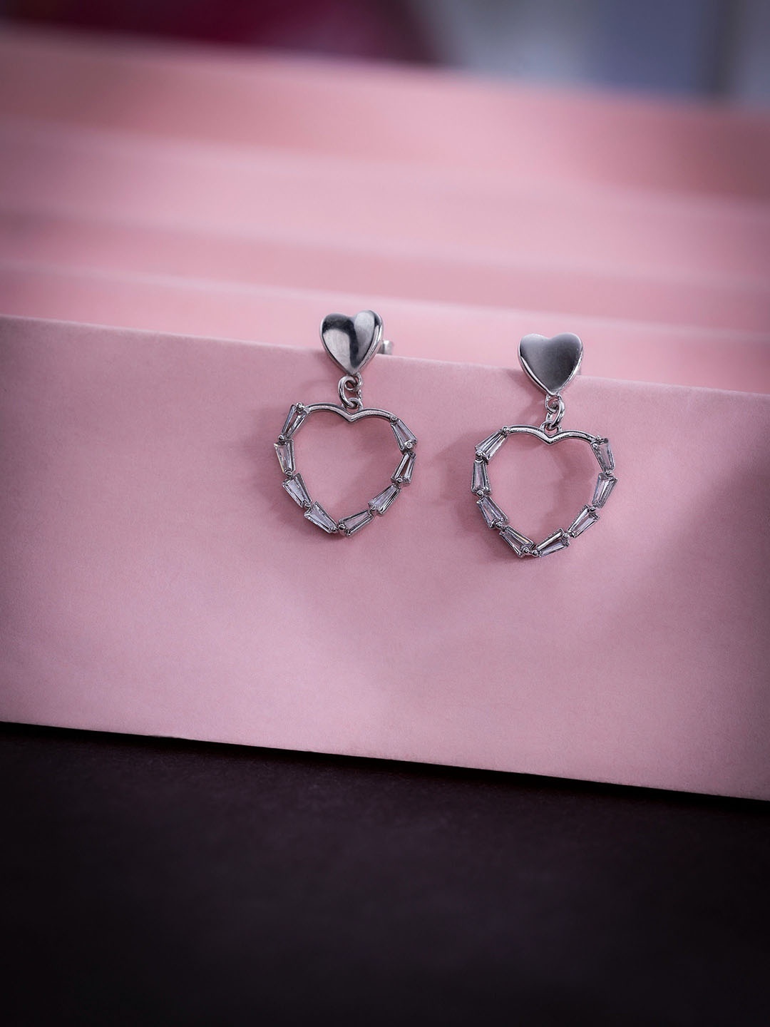 

DIAVO Contemporary Drop Earrings, Silver