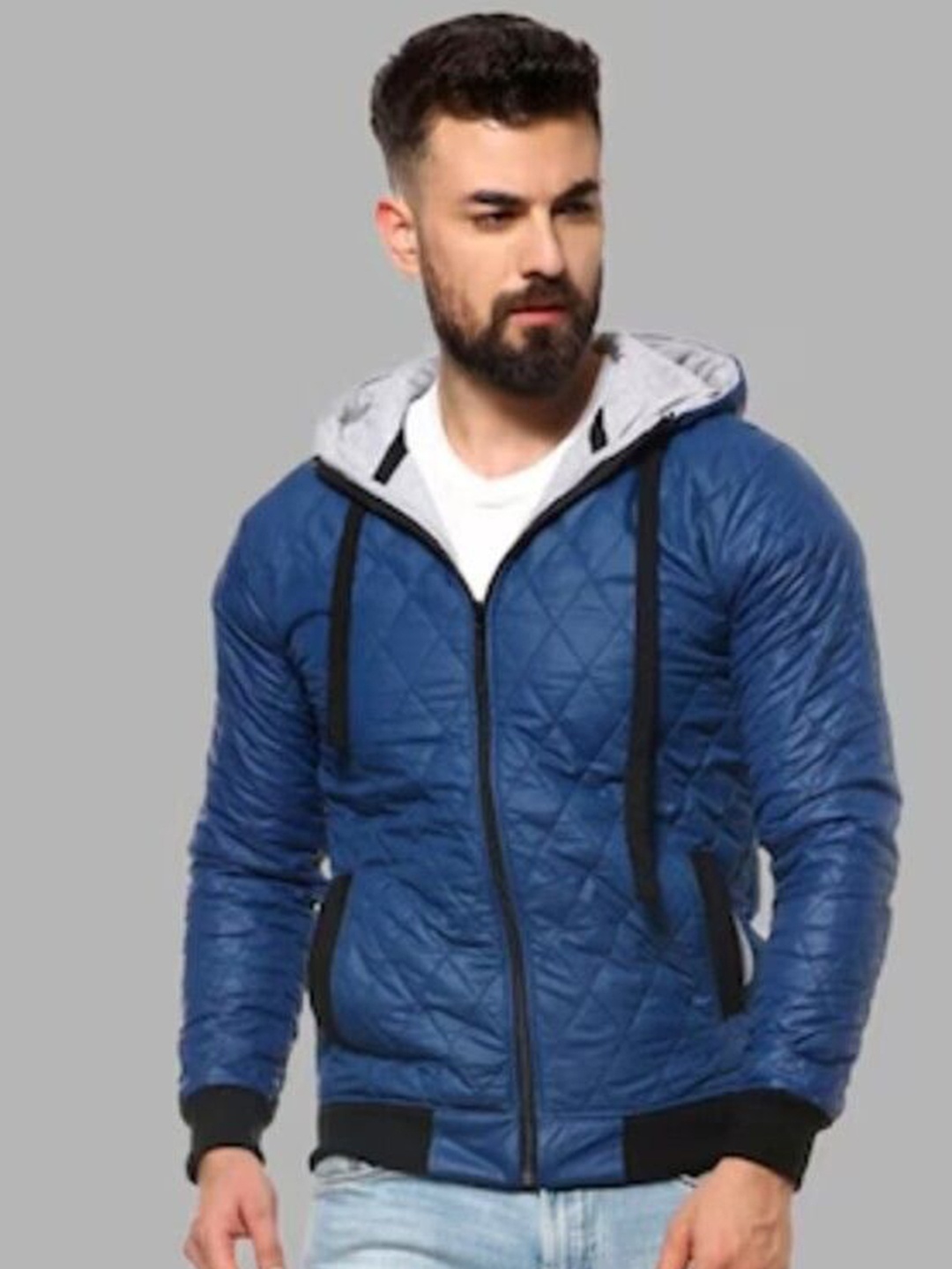 

Campus Sutra Men Lightweight Puffer Jacket, Blue