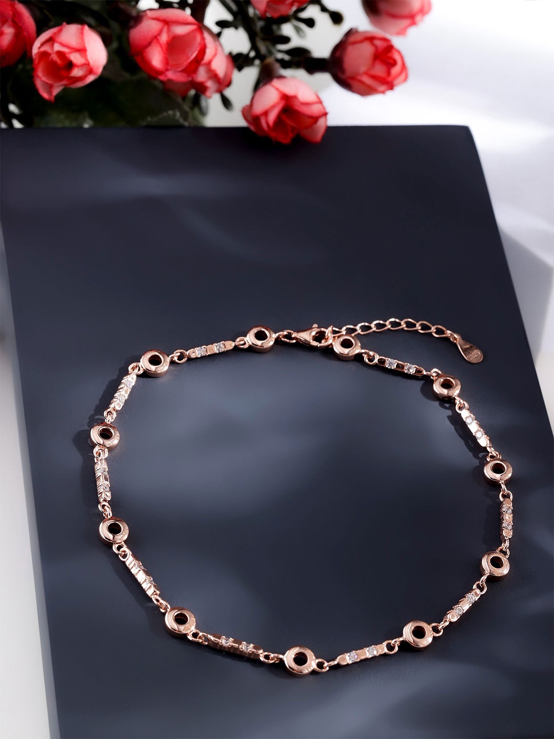 

DIAVO Rose Gold-Plated Anklet