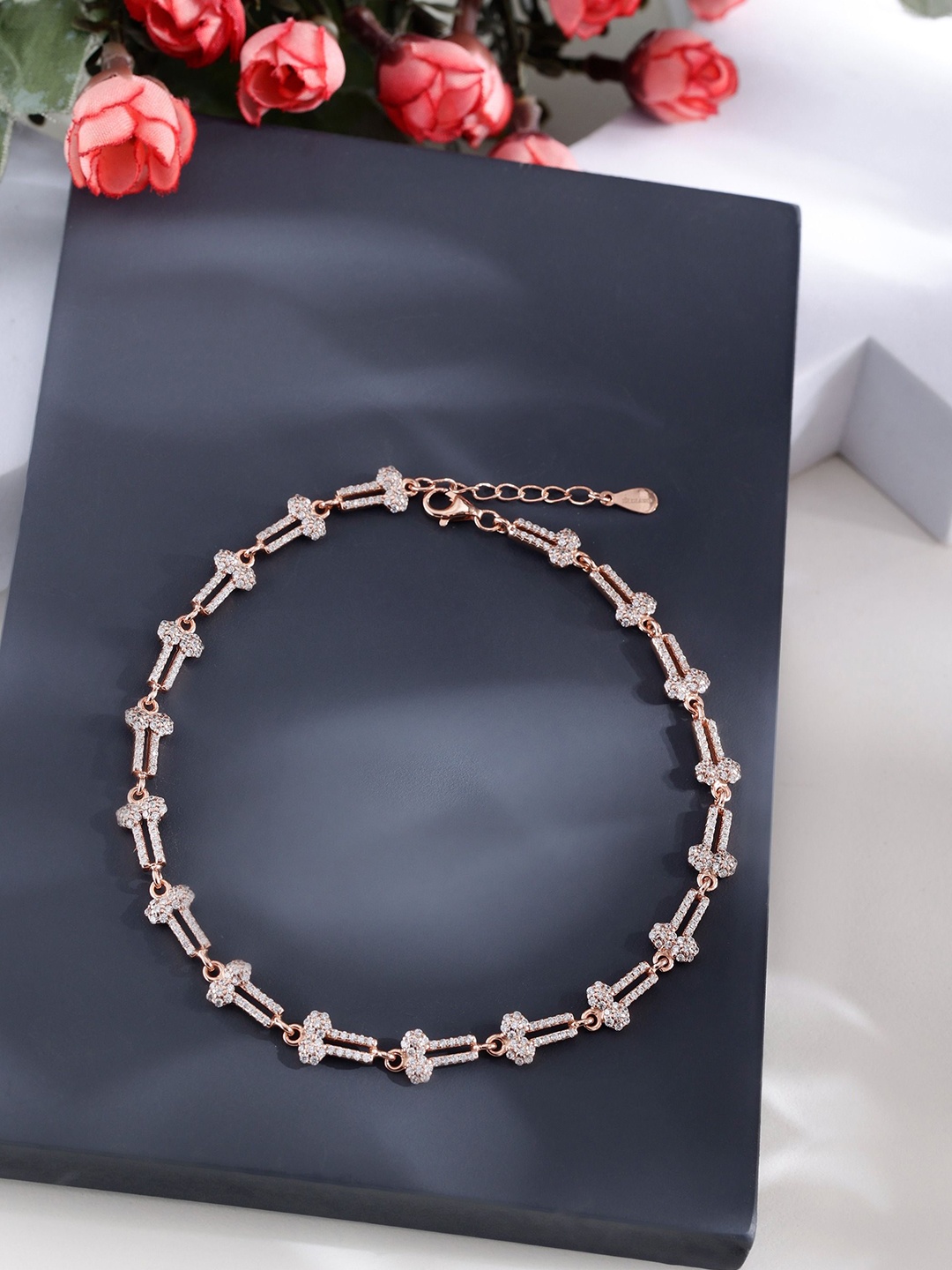 

DIAVO Rose Gold-Plated Anklet