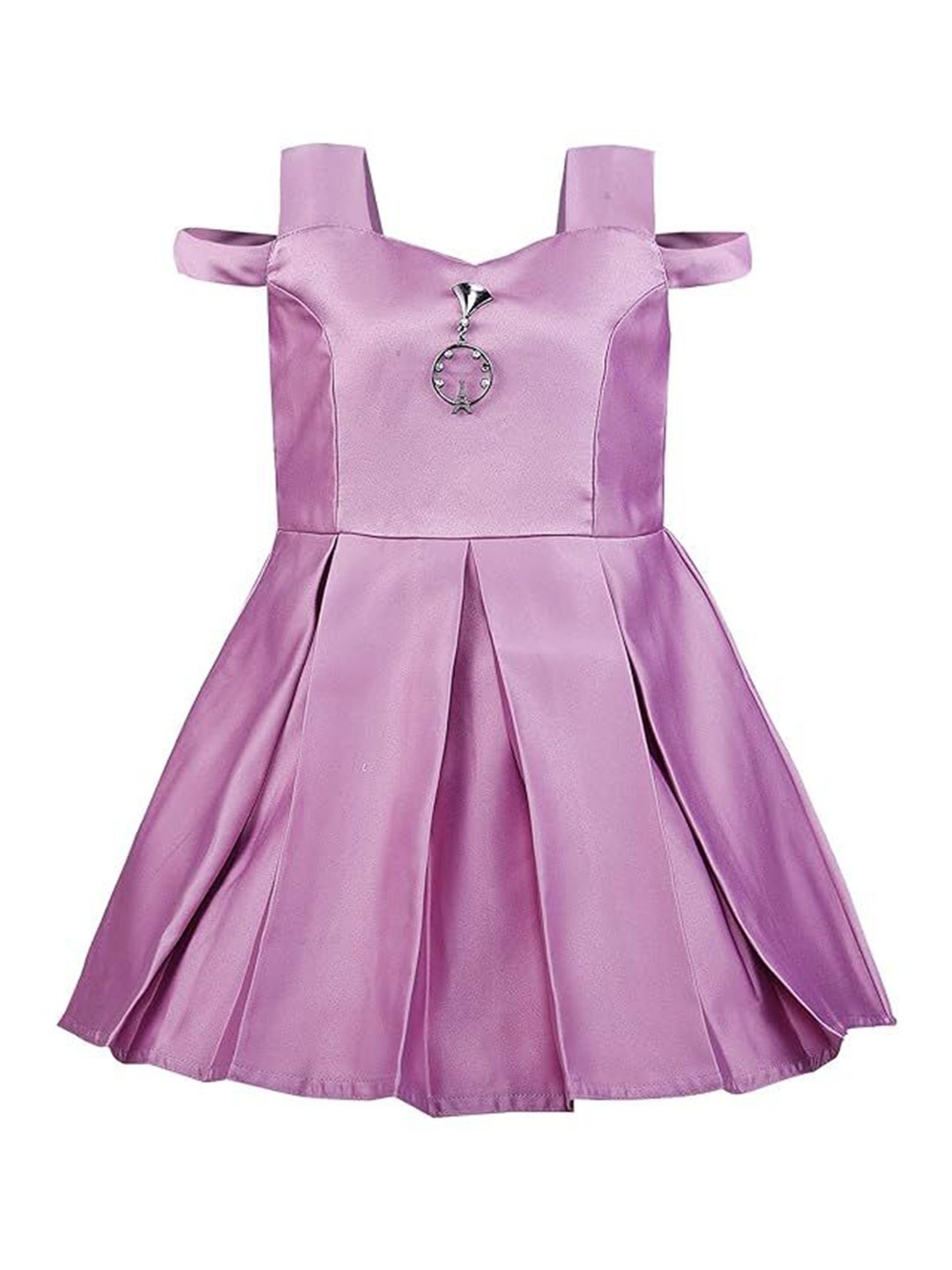 

Wish Karo Satin A-Line Dress, Pink