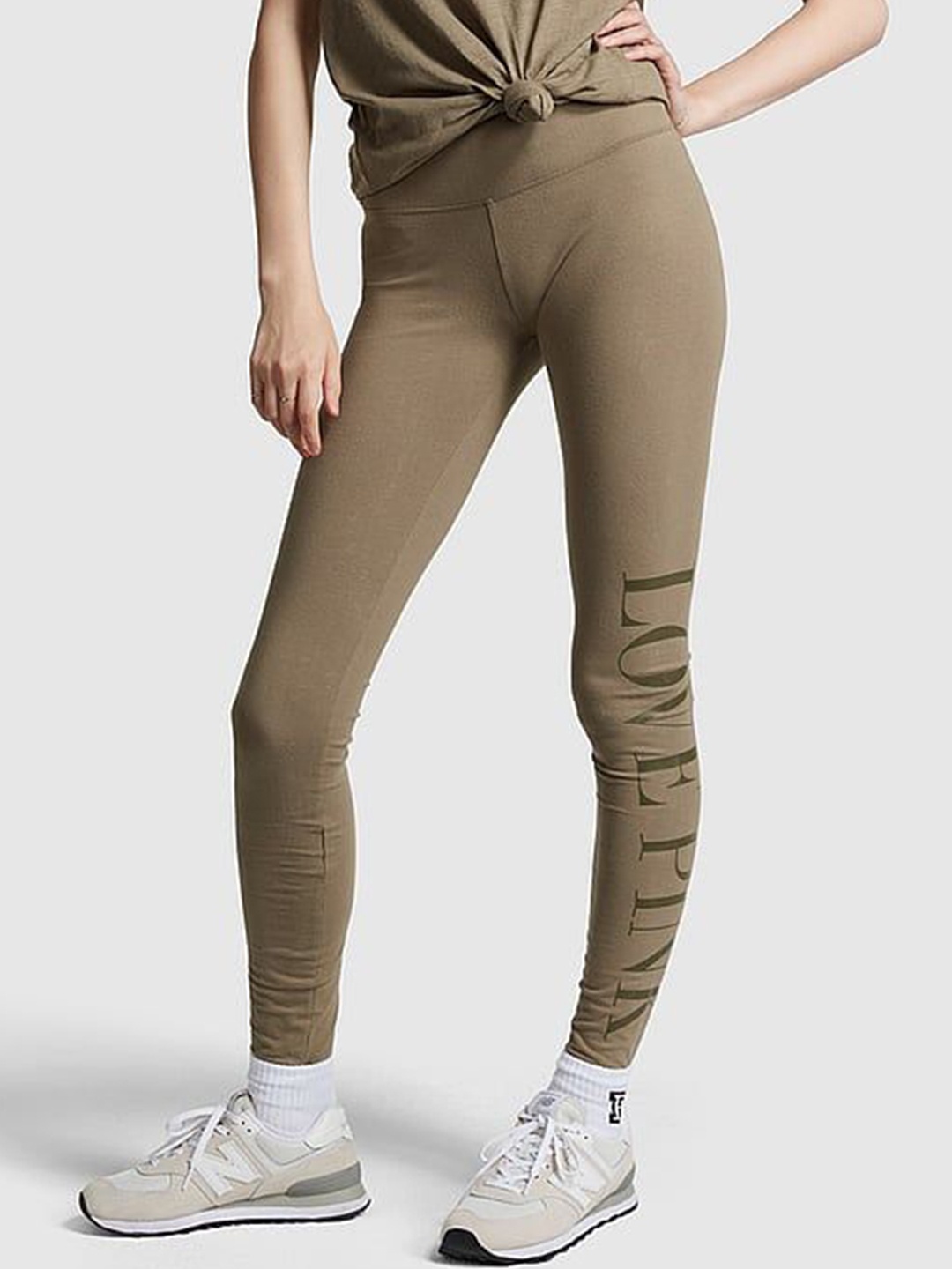 

Victoria's Secret Women Printed High-Waist Ankle-Length Leggings, Olive