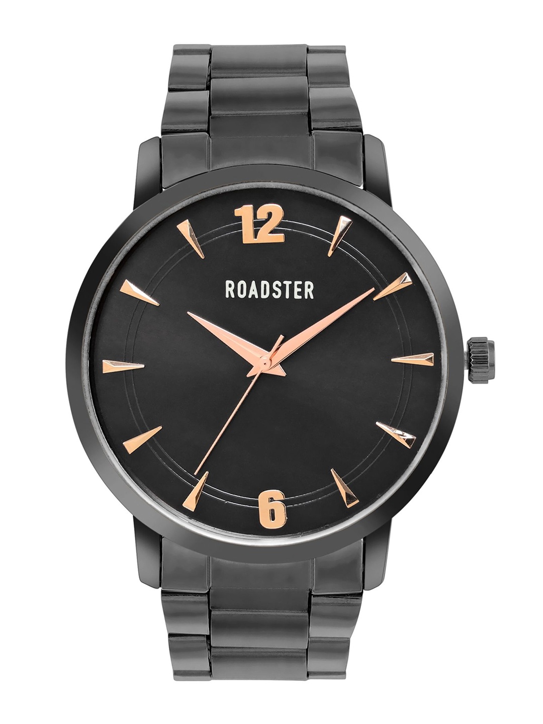 

The Roadster Lifestyle Co Men Water Resistant Analog Watch RD-SS24-2B, Black