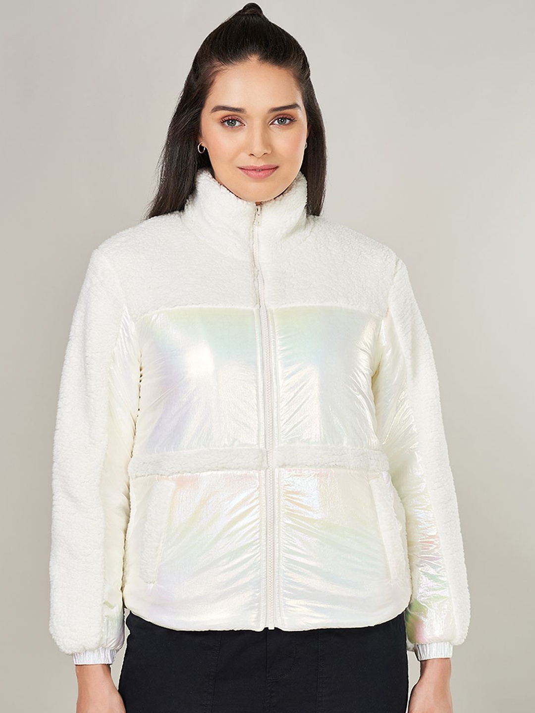 

Honey by Pantaloons Women Puffer Jacket, Off white