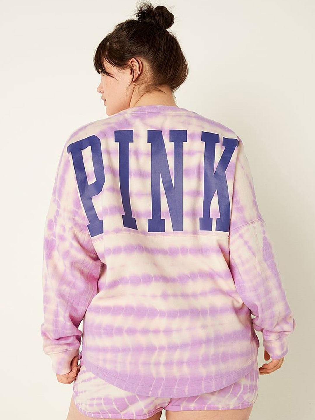 

Victoria's Secret Women Printed Pullover Sweatshirt, Beige