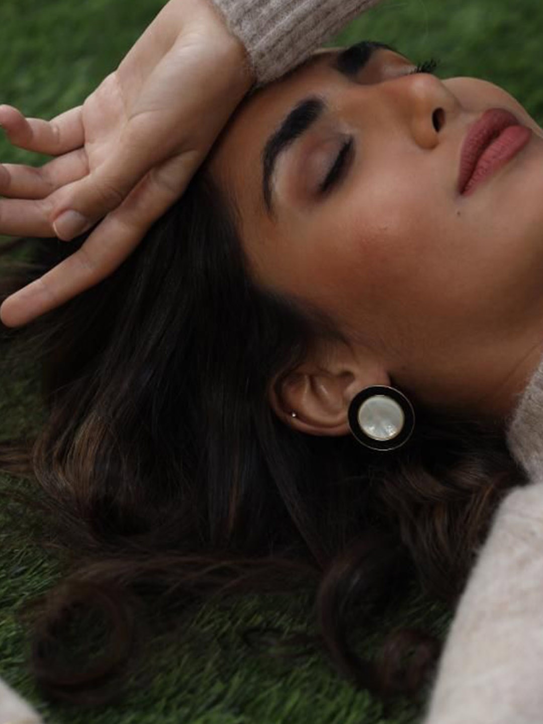 

Varnika Arora Geometric Studs Earrings, White