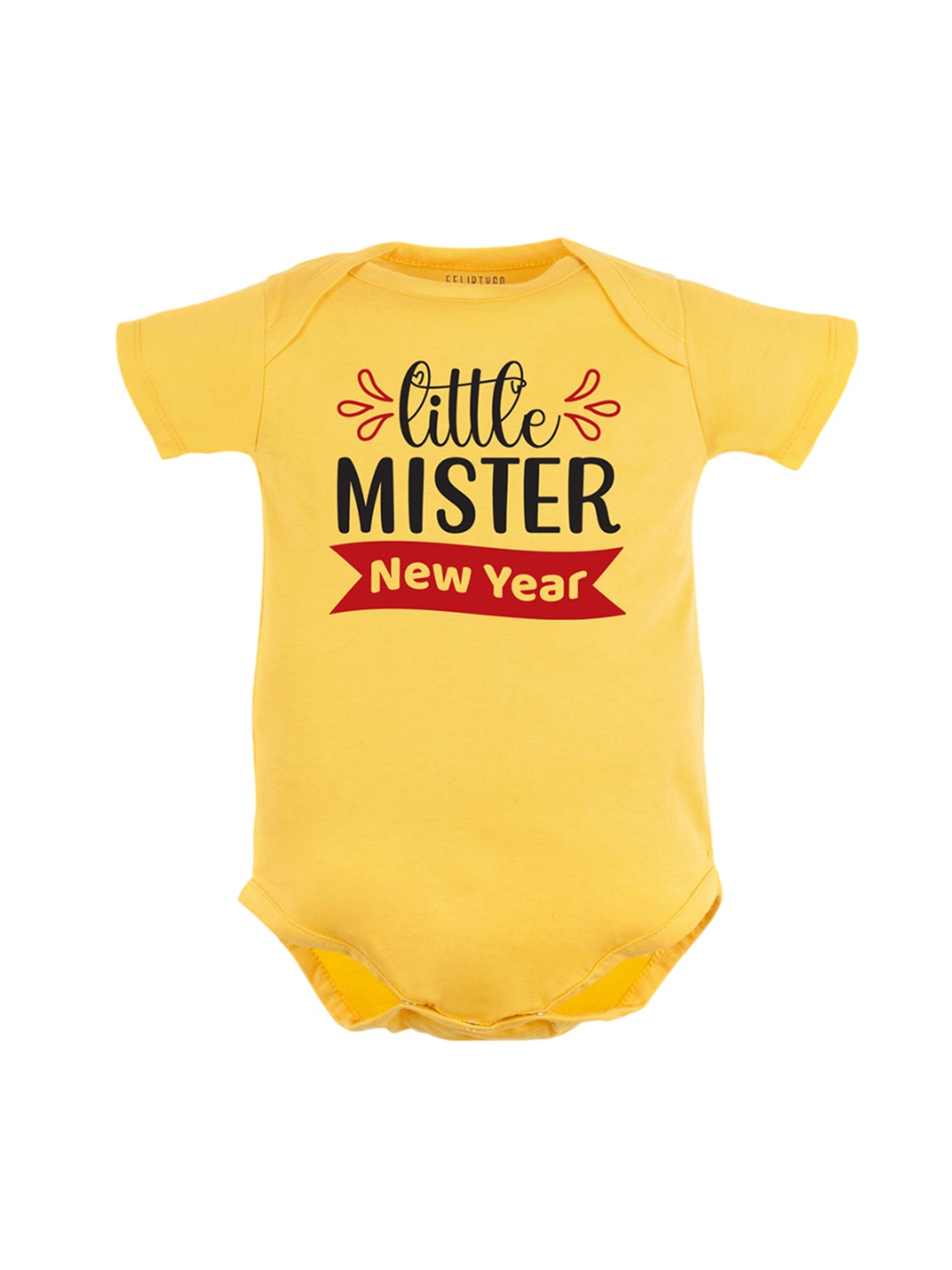

FFLIRTYGO Infant kids Printed Cotton Bodysuit, Yellow