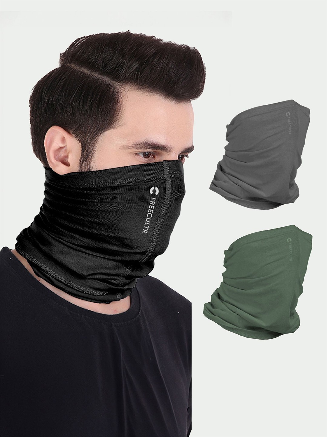

FREECULTR Unisex Bandana Headband, Black