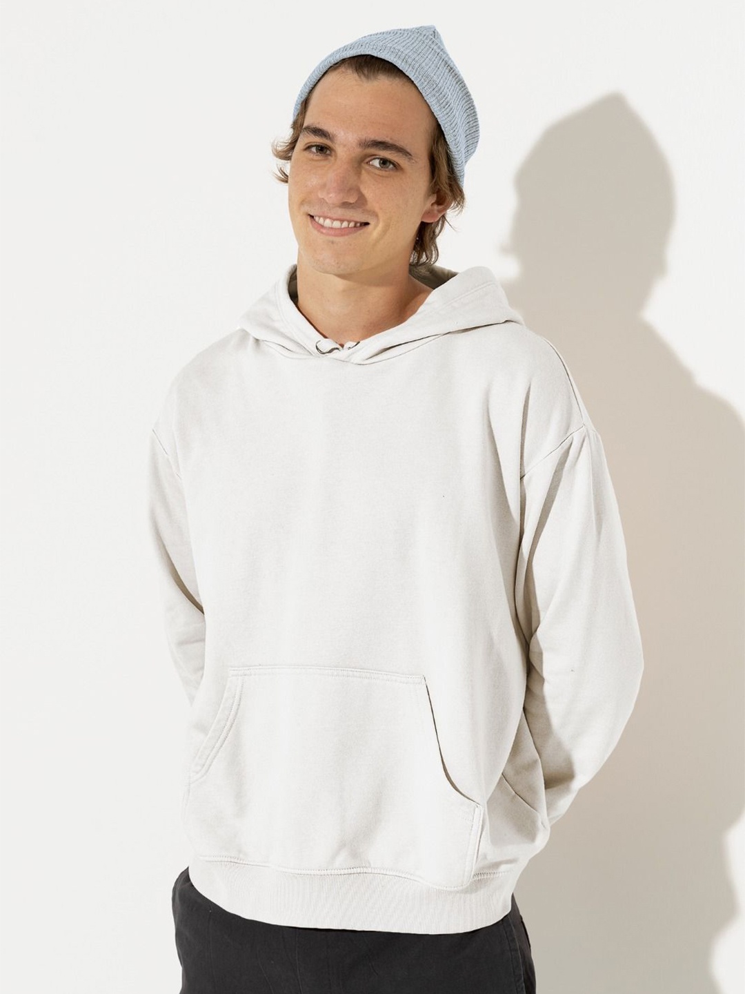 

DAFABFIT Men Hooded Sweatshirt, White