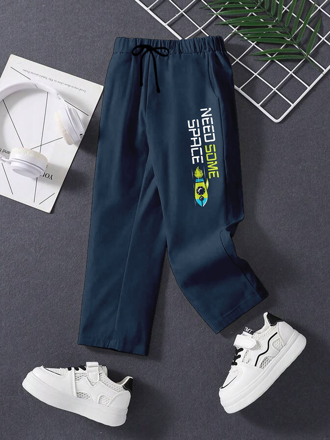 

Codez Boys Regular Fit Track Pants, Navy blue