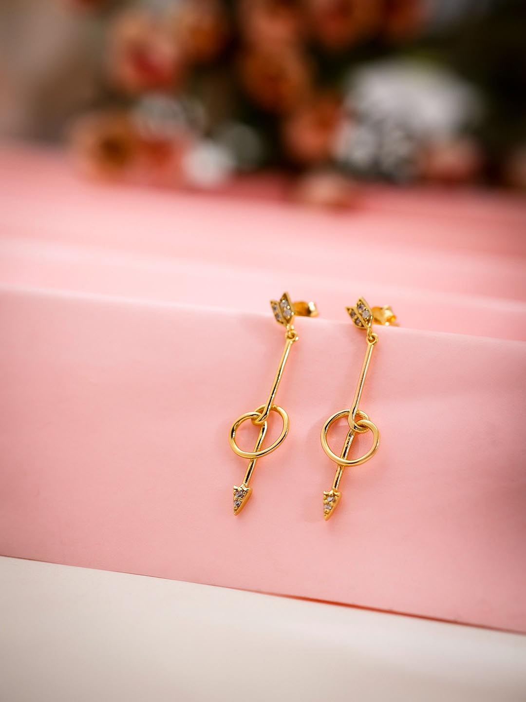 

DIAVO Contemporary Drop Earrings, Gold