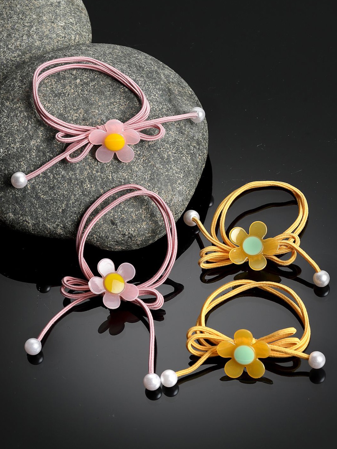 

Stoln Girls Ponytail Holders, Yellow