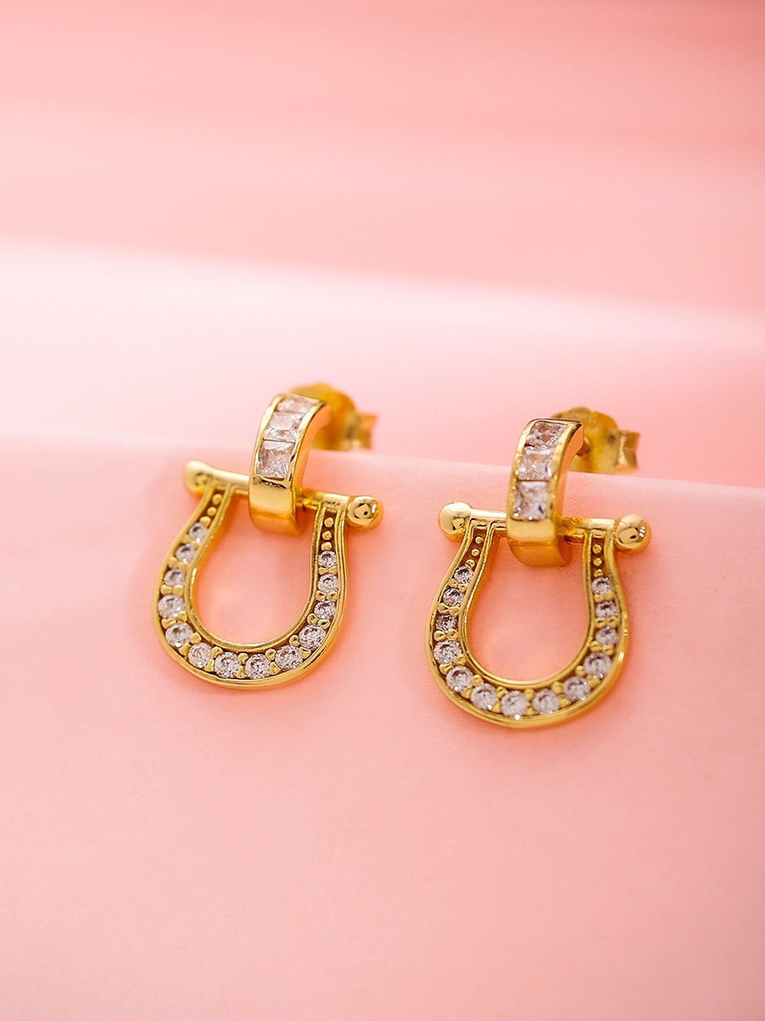 

DIAVO Contemporary Hoop Earrings, Gold