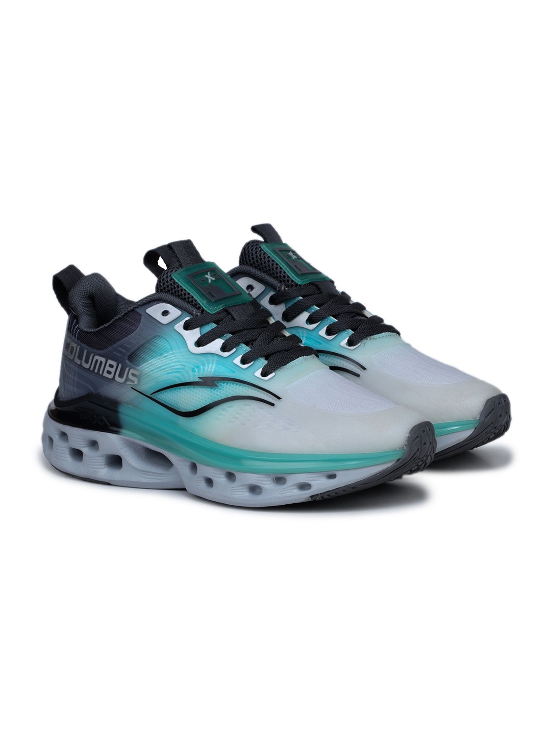 

Columbus Men Mesh Running Non-Marking Shoes, Green