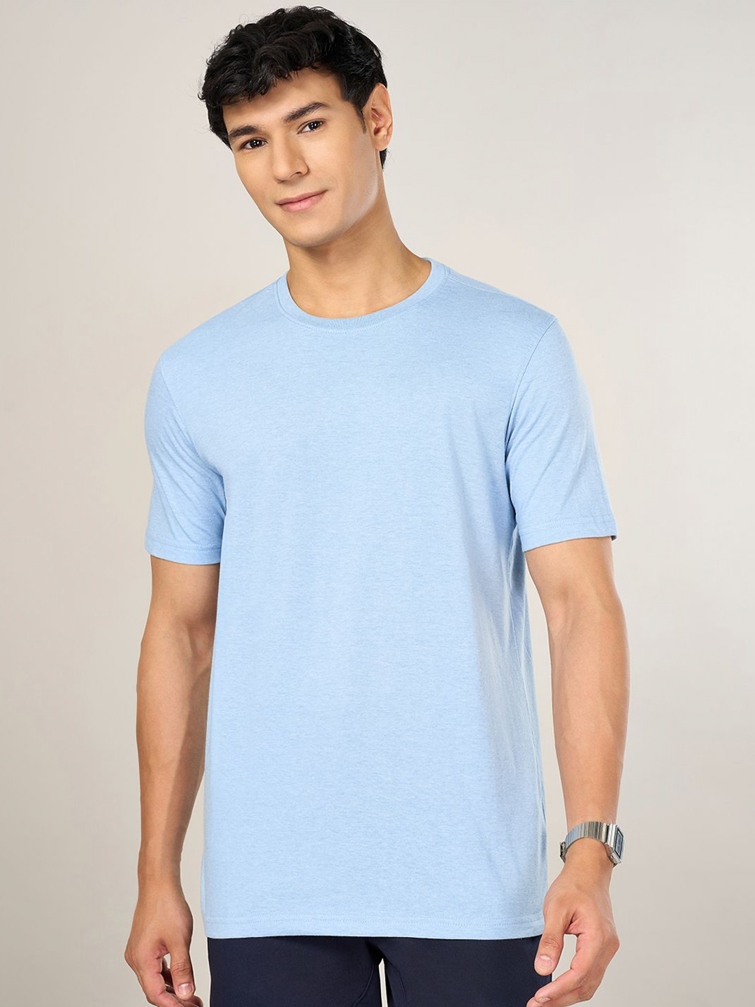 

BYFORD by Pantaloons Men Applique Slim Fit T-shirt, Blue