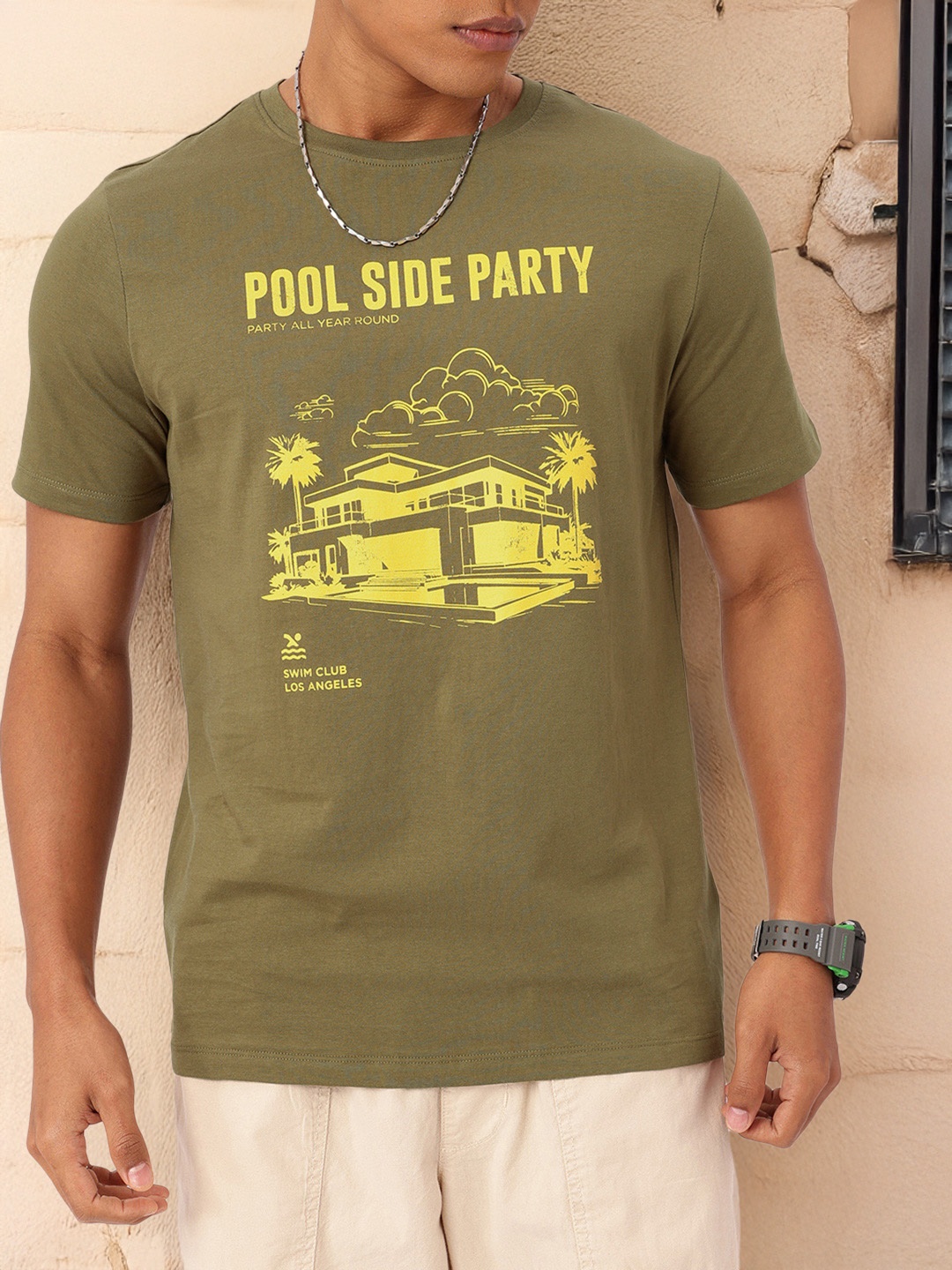 

Kook N Keech Hit The Poolside Party Vibes Tshirt, Olive