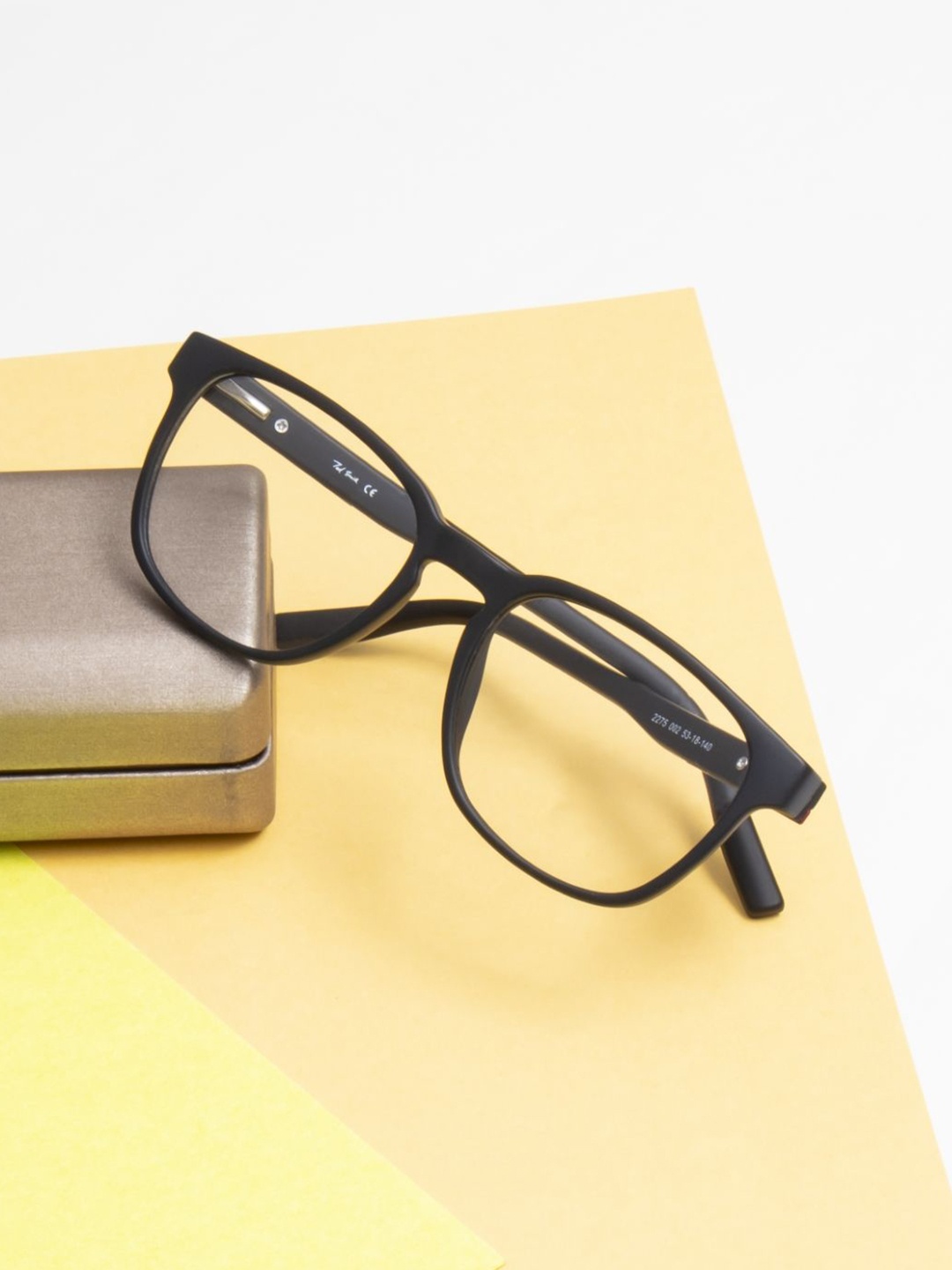 

Ted Smith Unisex Full Rim Wayfarer Frames, Black