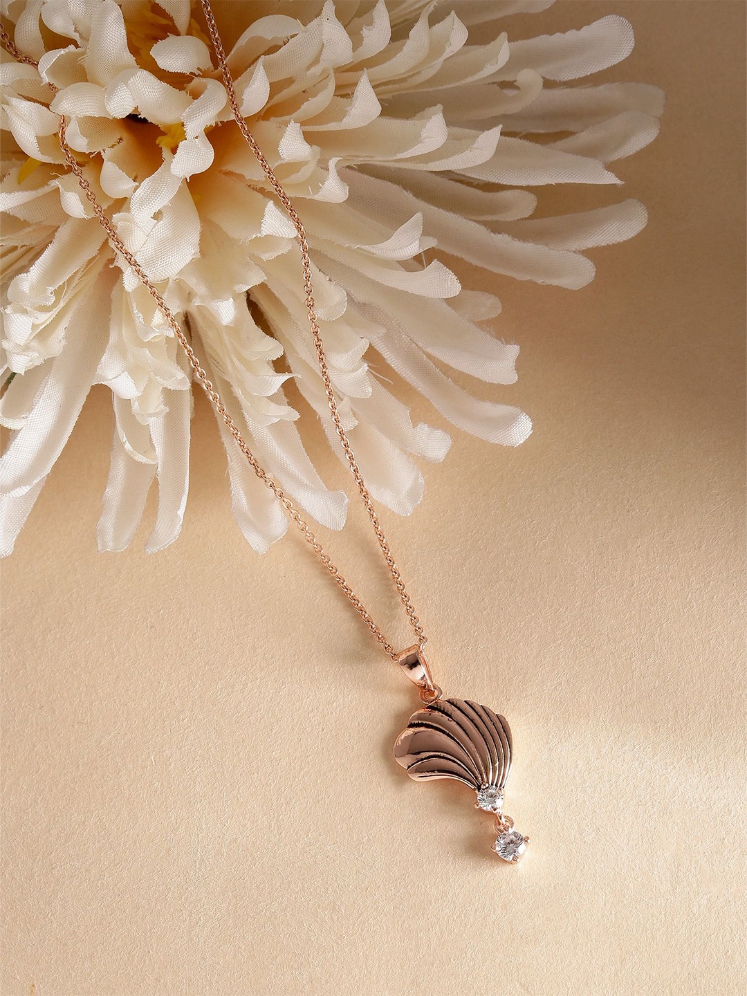 

DIAVO Sterling Silver Rose Gold-Plated Necklace