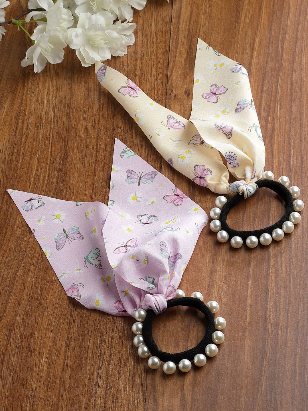

Stoln Girls Set of 2 Ponytail Holders, Purple