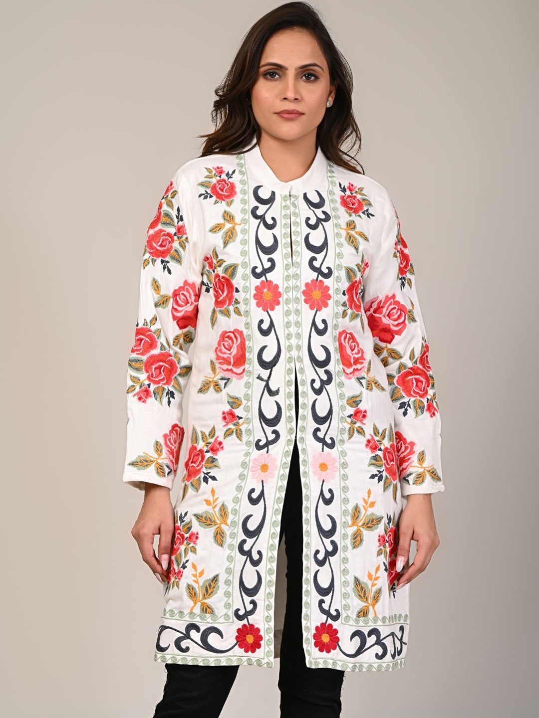 

Zolo Label Women Cotton Lightweight Tailored Jacket, White